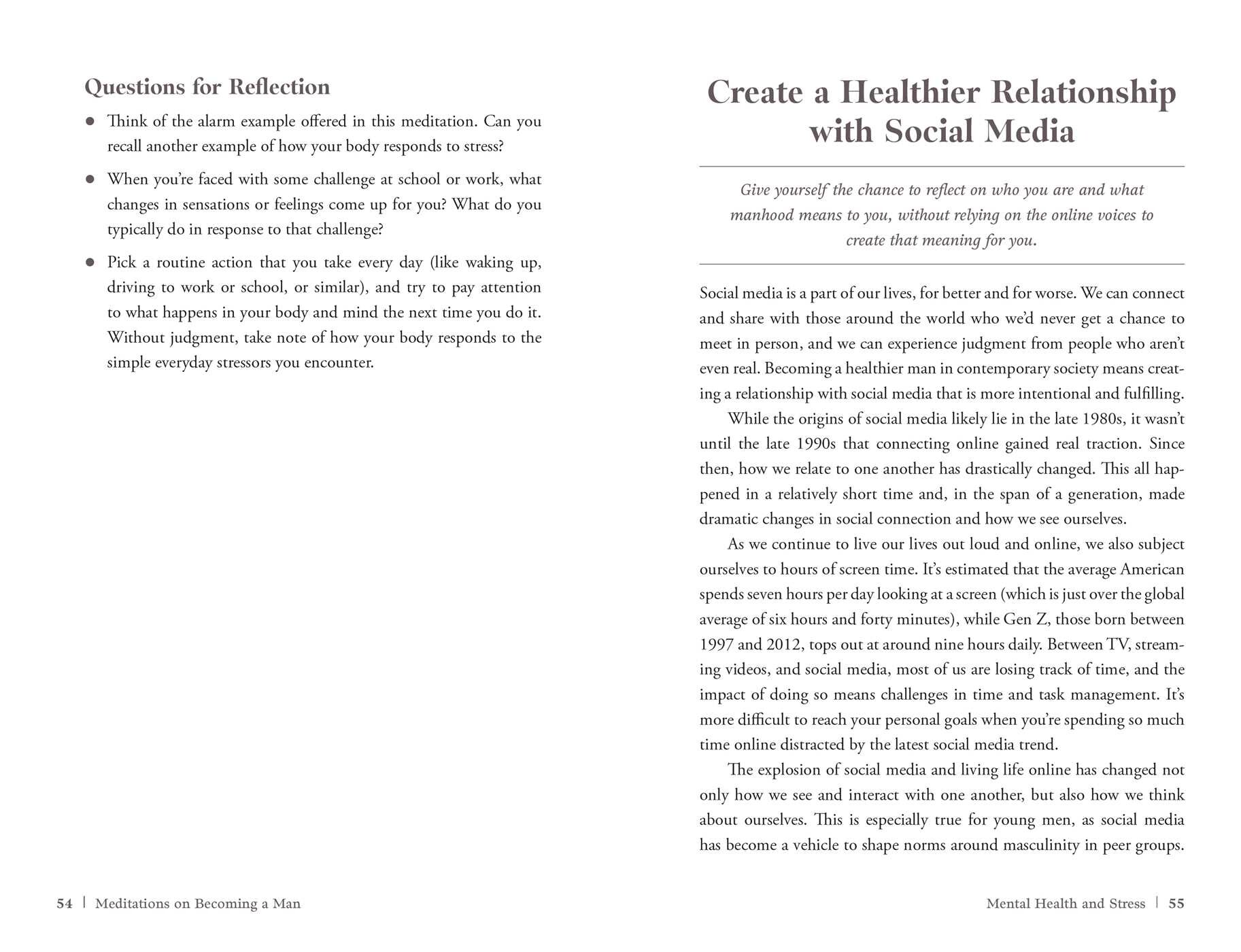 Meditations on Becoming a Man