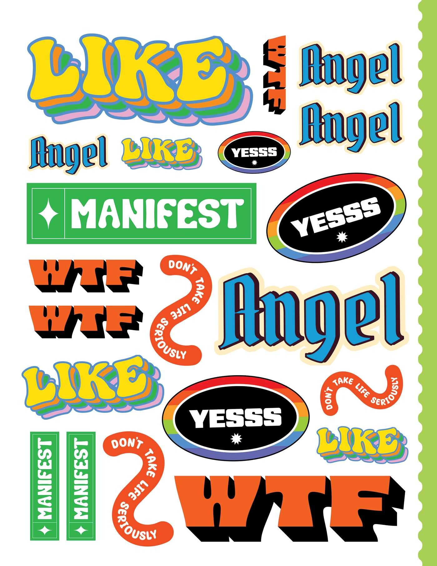 Junk Journal Cutouts: Bold Designs