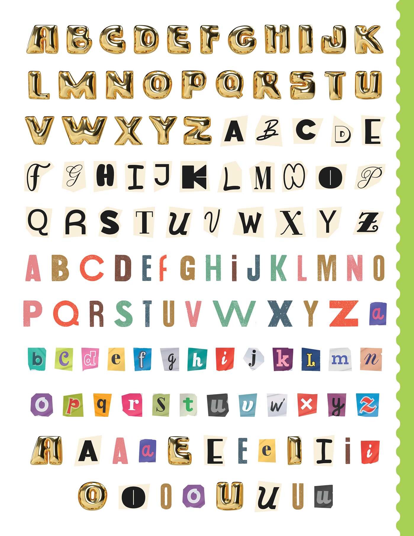 Junk Journal Cutouts: Bold Designs