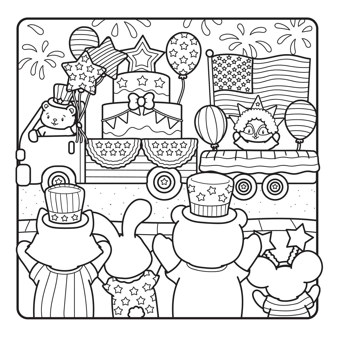 America the Beautiful Coloring Book