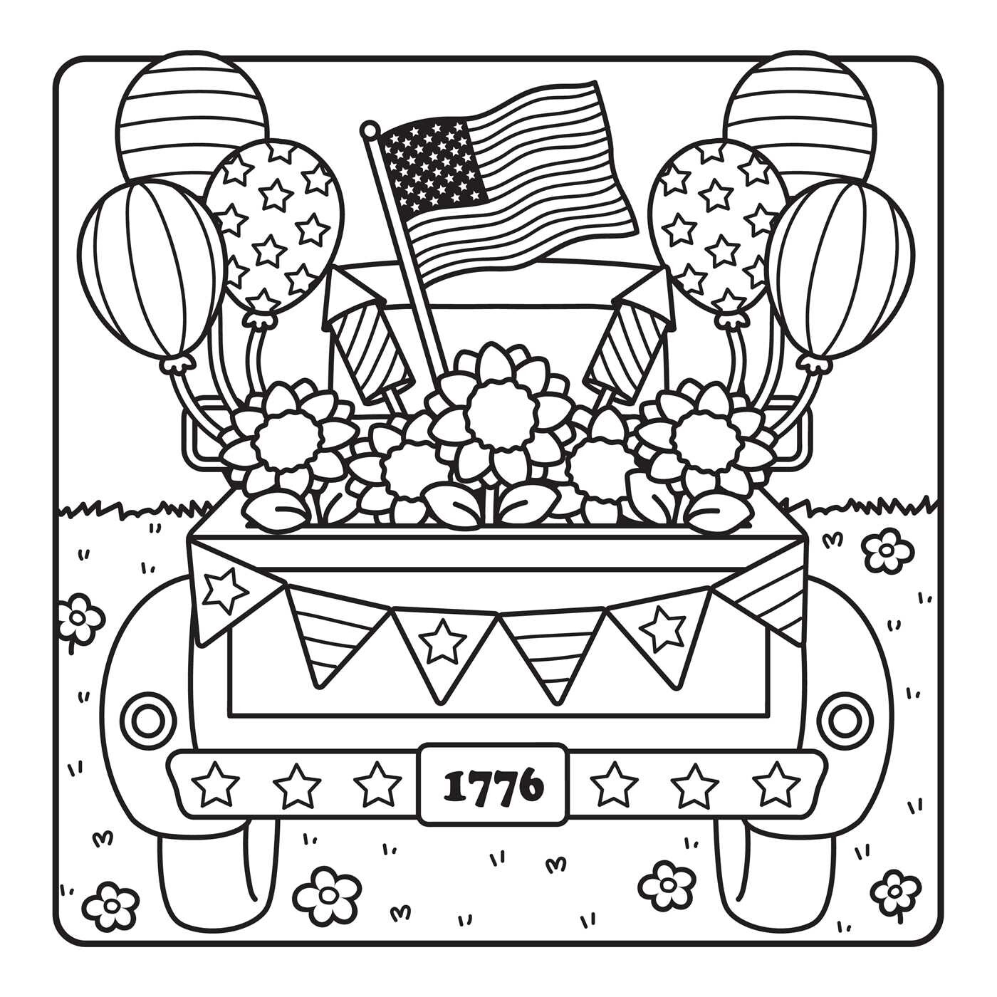 America the Beautiful Coloring Book