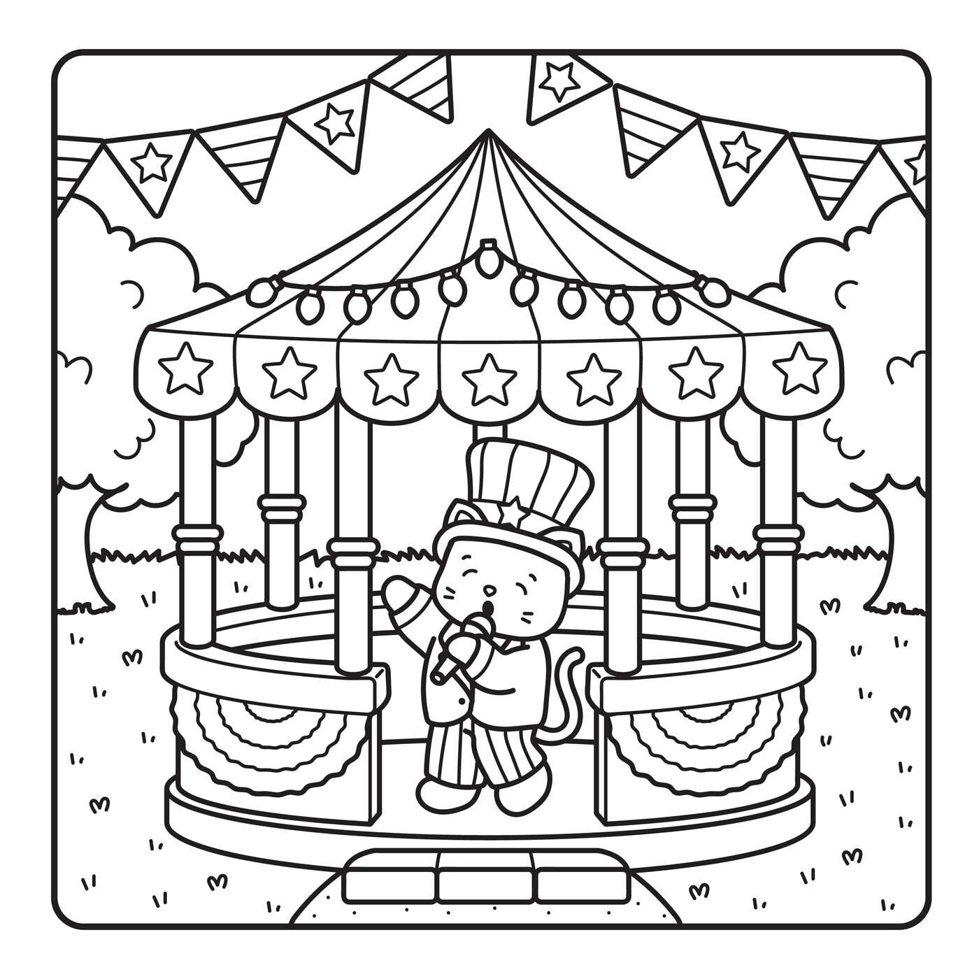 America the Beautiful Coloring Book