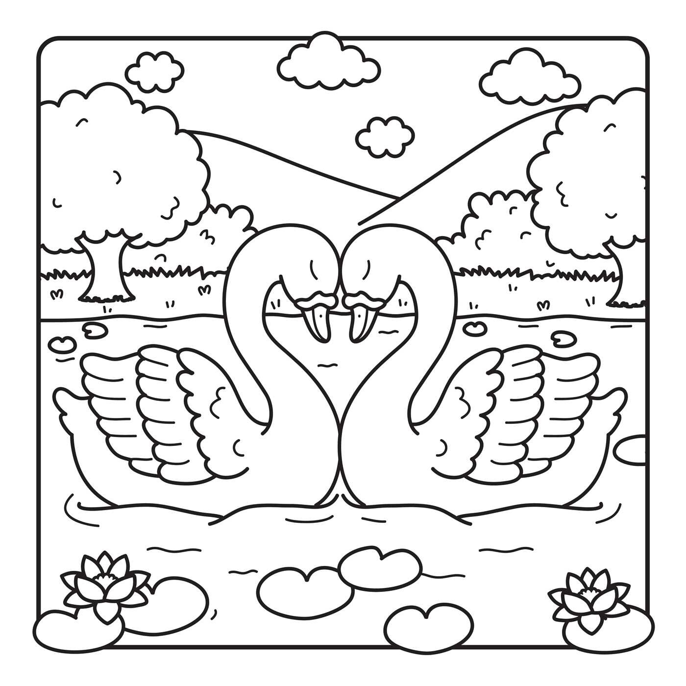 Hugs & Hearts Coloring Book