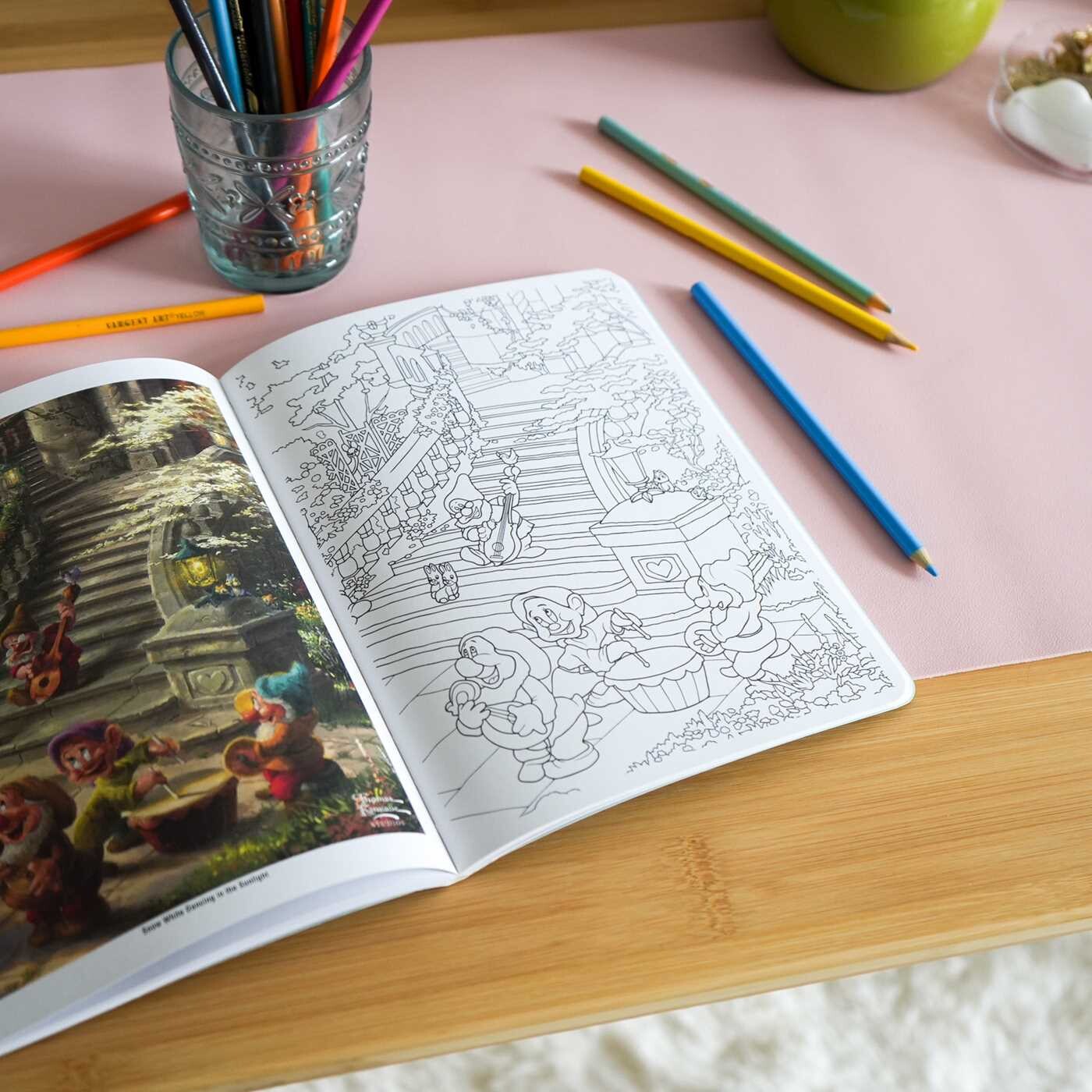 Disney Dreams Collection Thomas Kinkade Studios Disney Princess Coloring Book