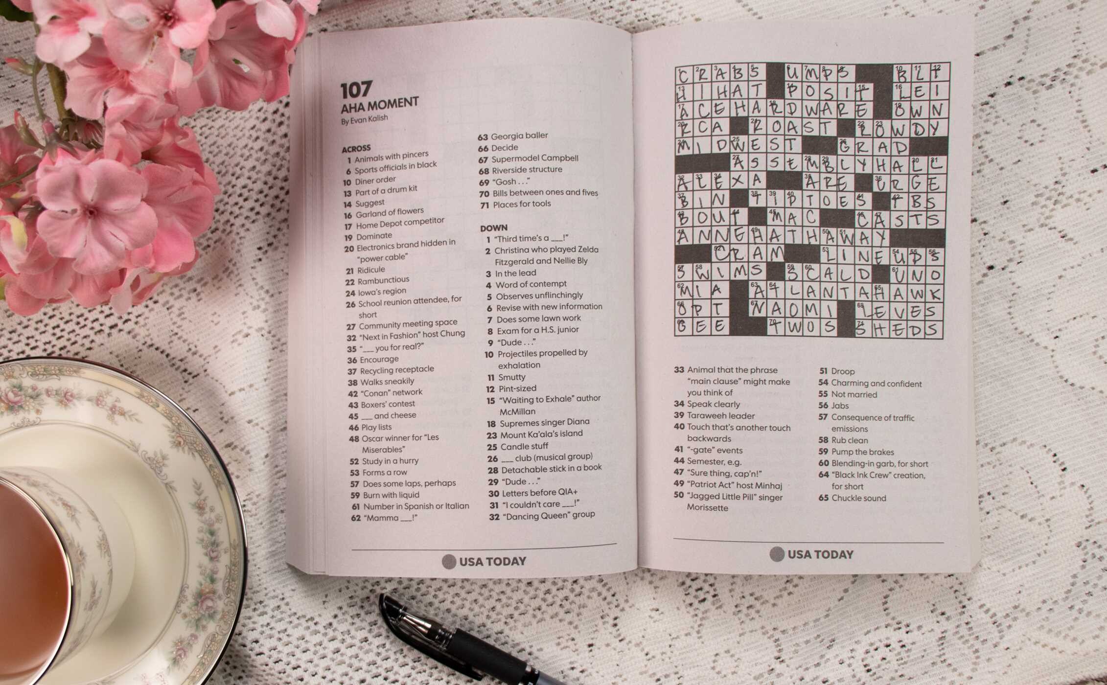 USA TODAY Teatime Crosswords