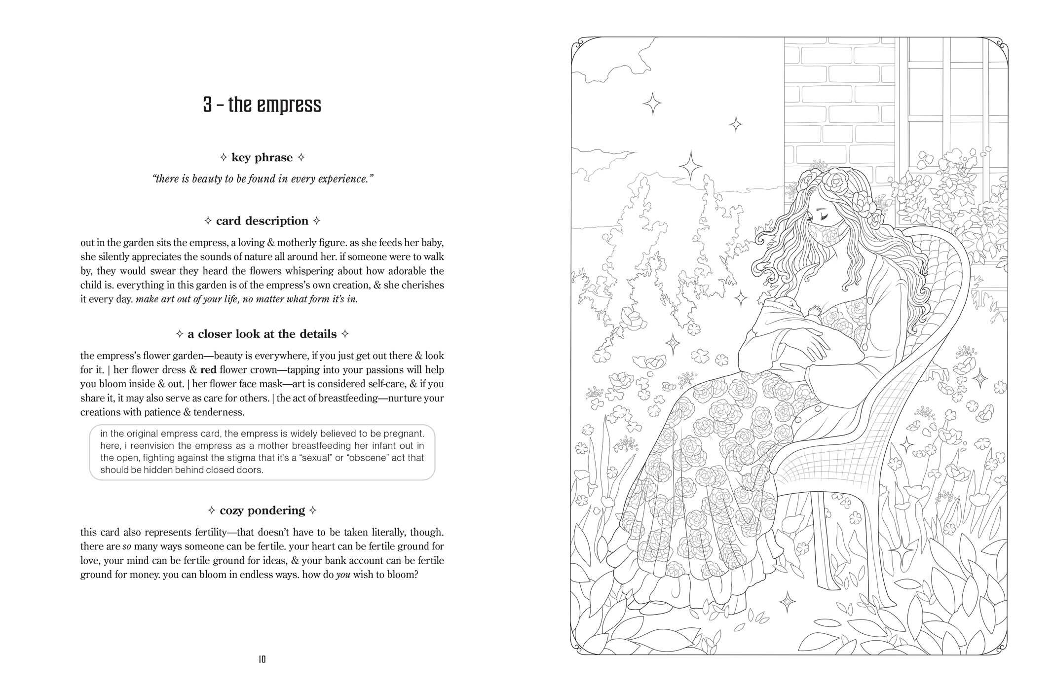 Cozy Witch Tarot Coloring Book