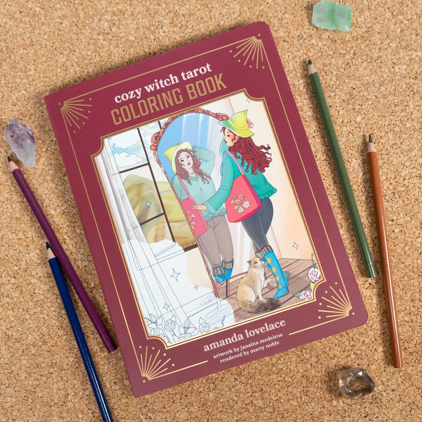 Cozy Witch Tarot Coloring Book