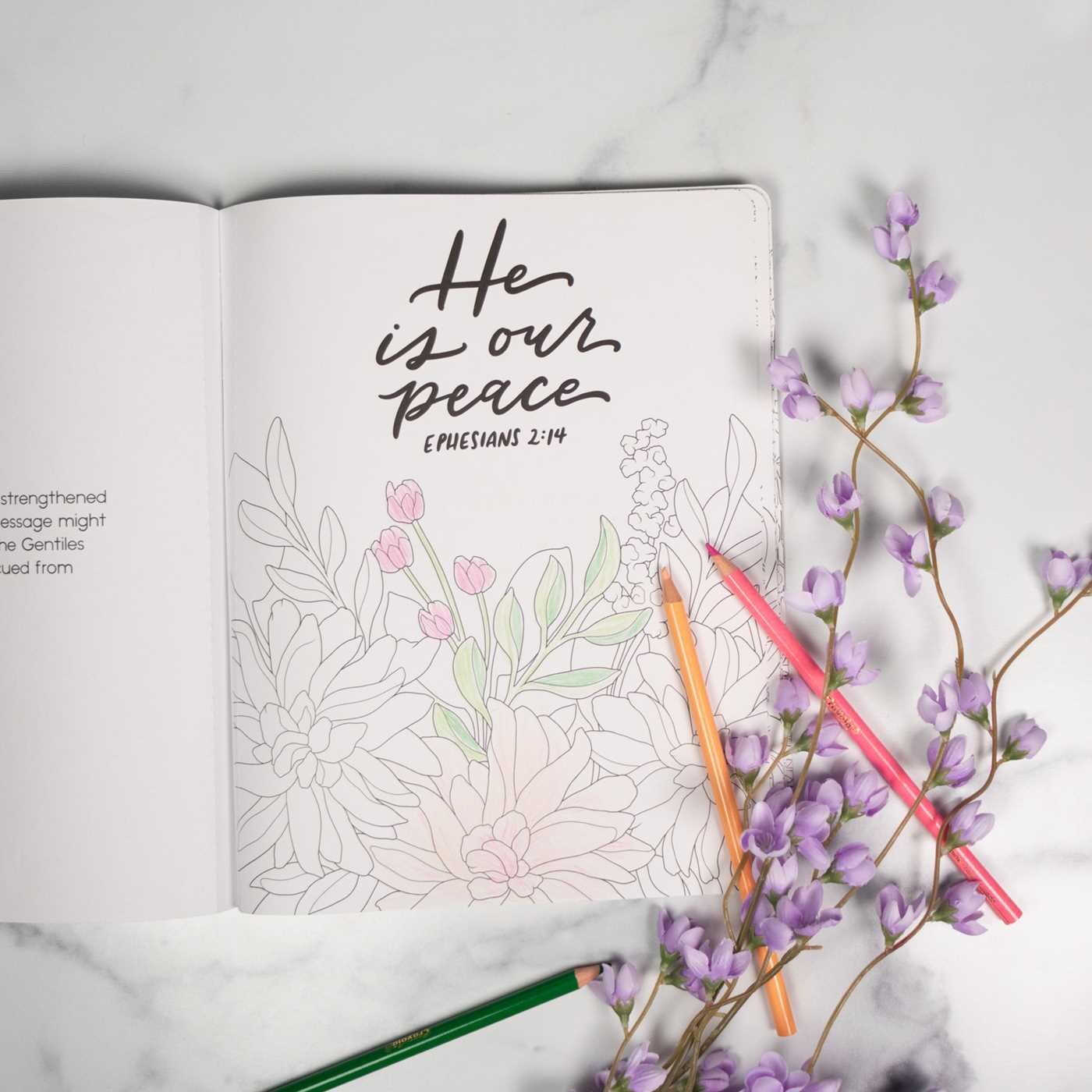 Scriptures and Florals Coloring Book