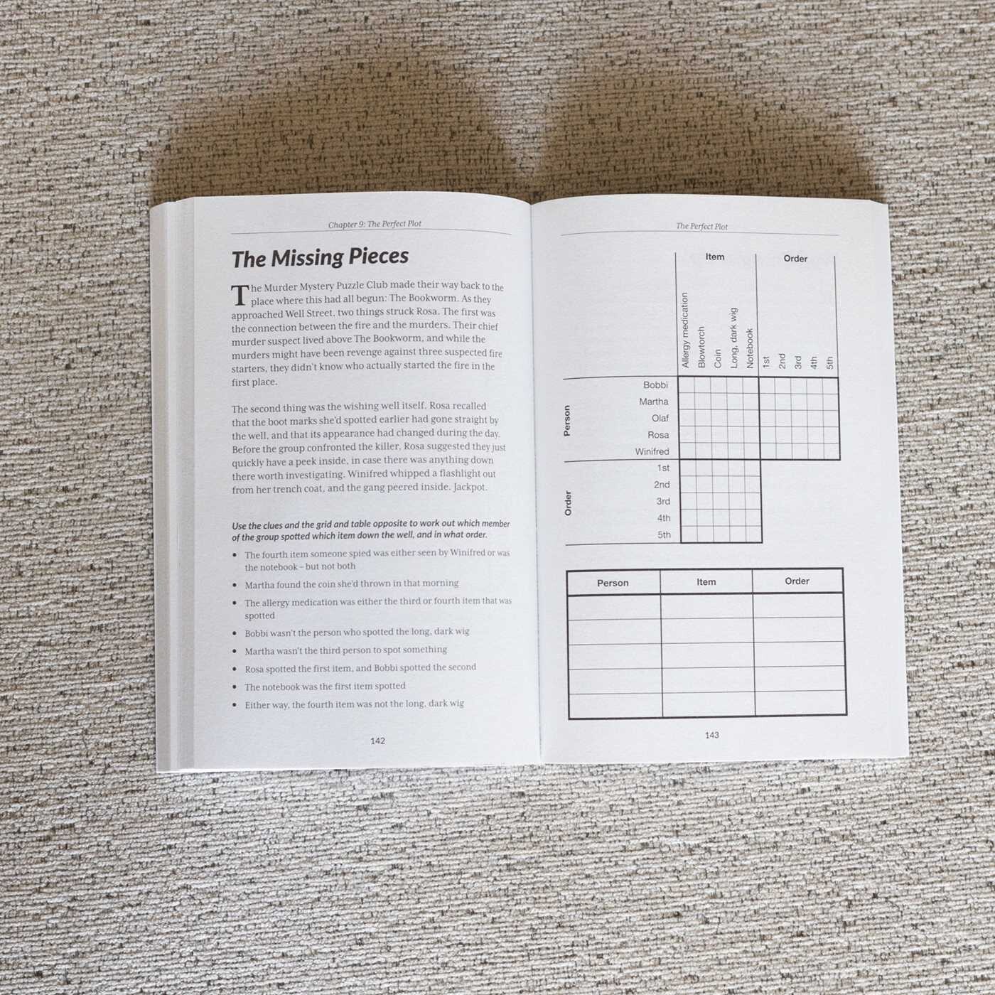 Murder Mystery Club Puzzle Book