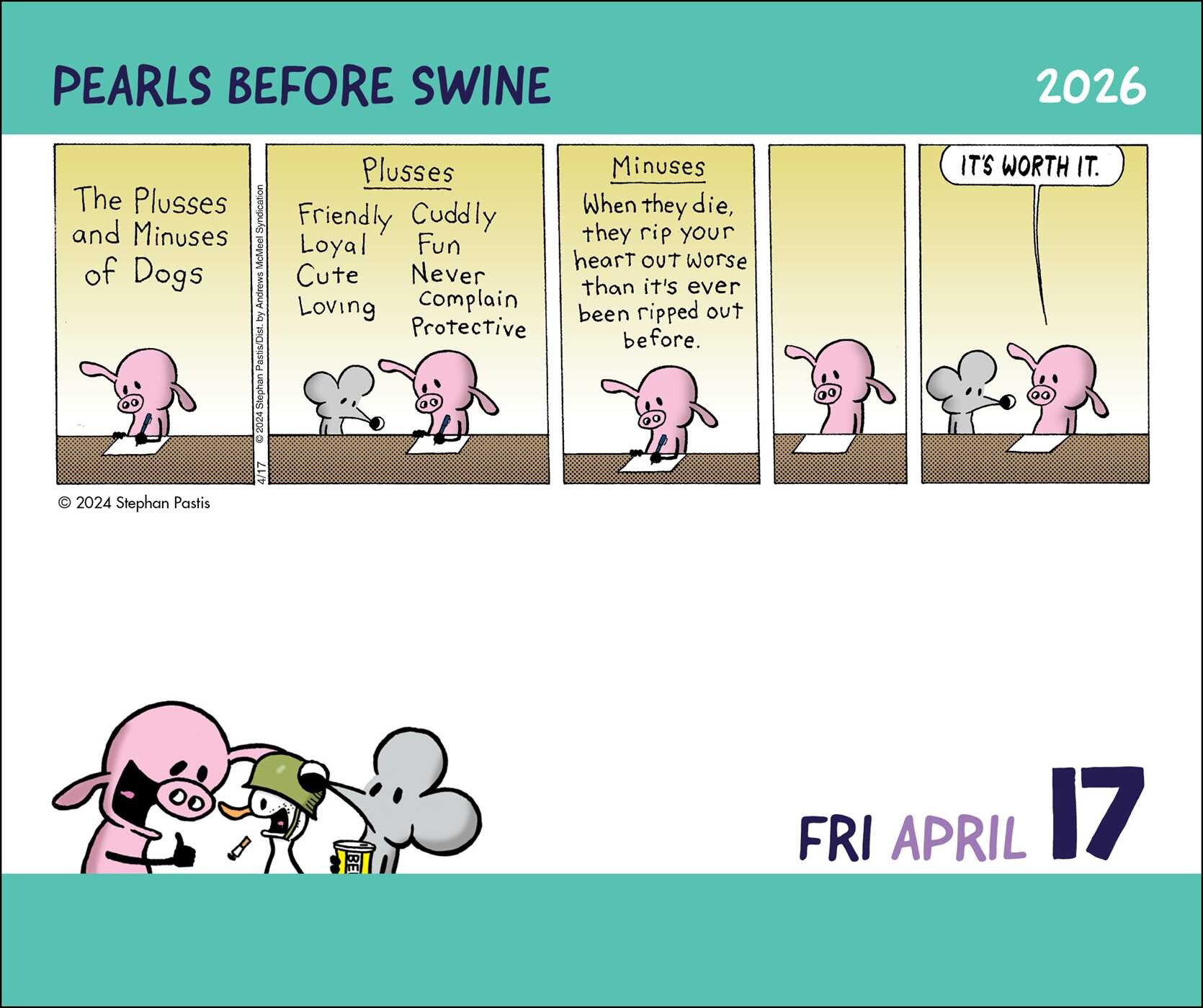 Pearls Before Swine 2026 DaytoDay Calendar Book Summary & Video