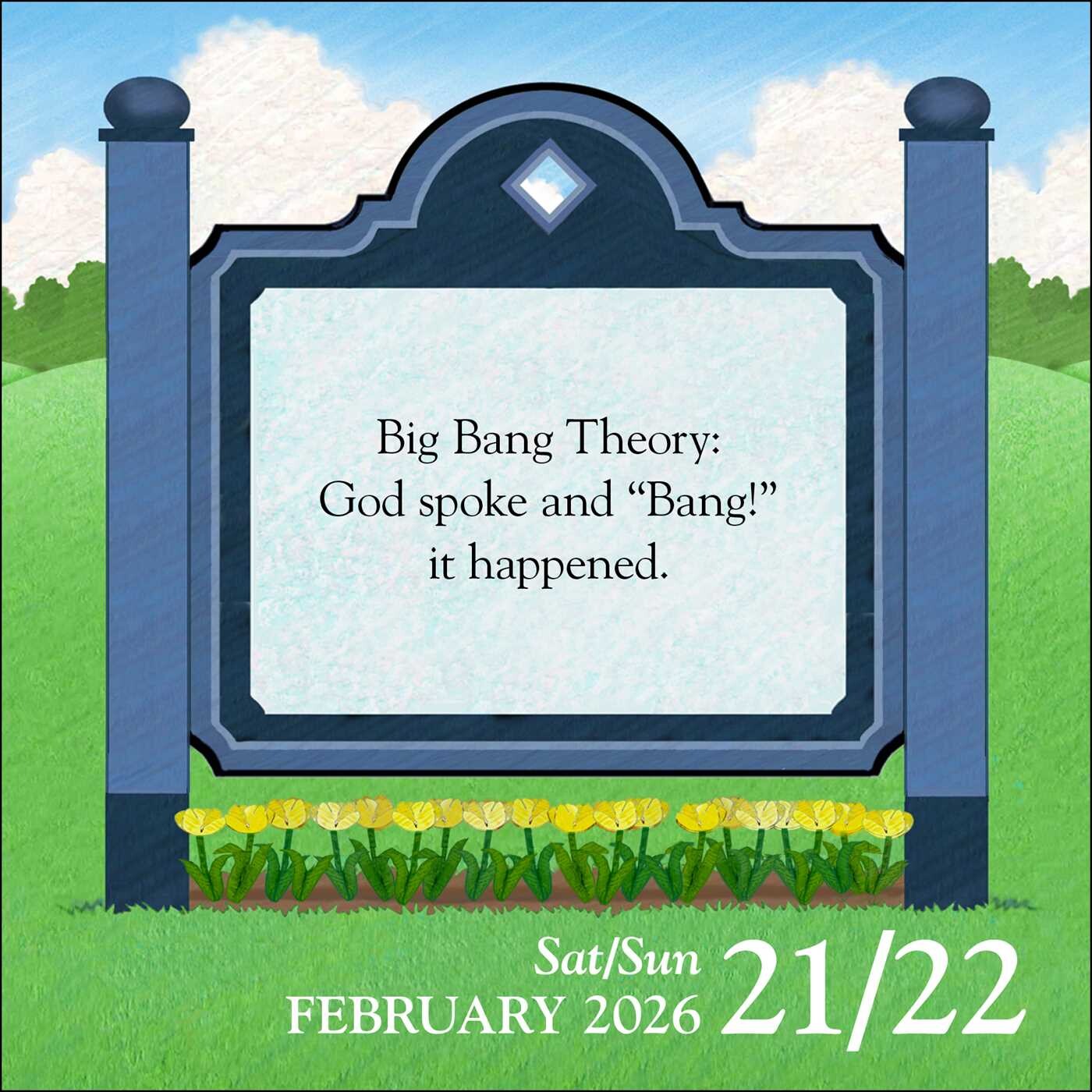 Church Signs 2026 DaytoDay Calendar Book Summary & Video Official