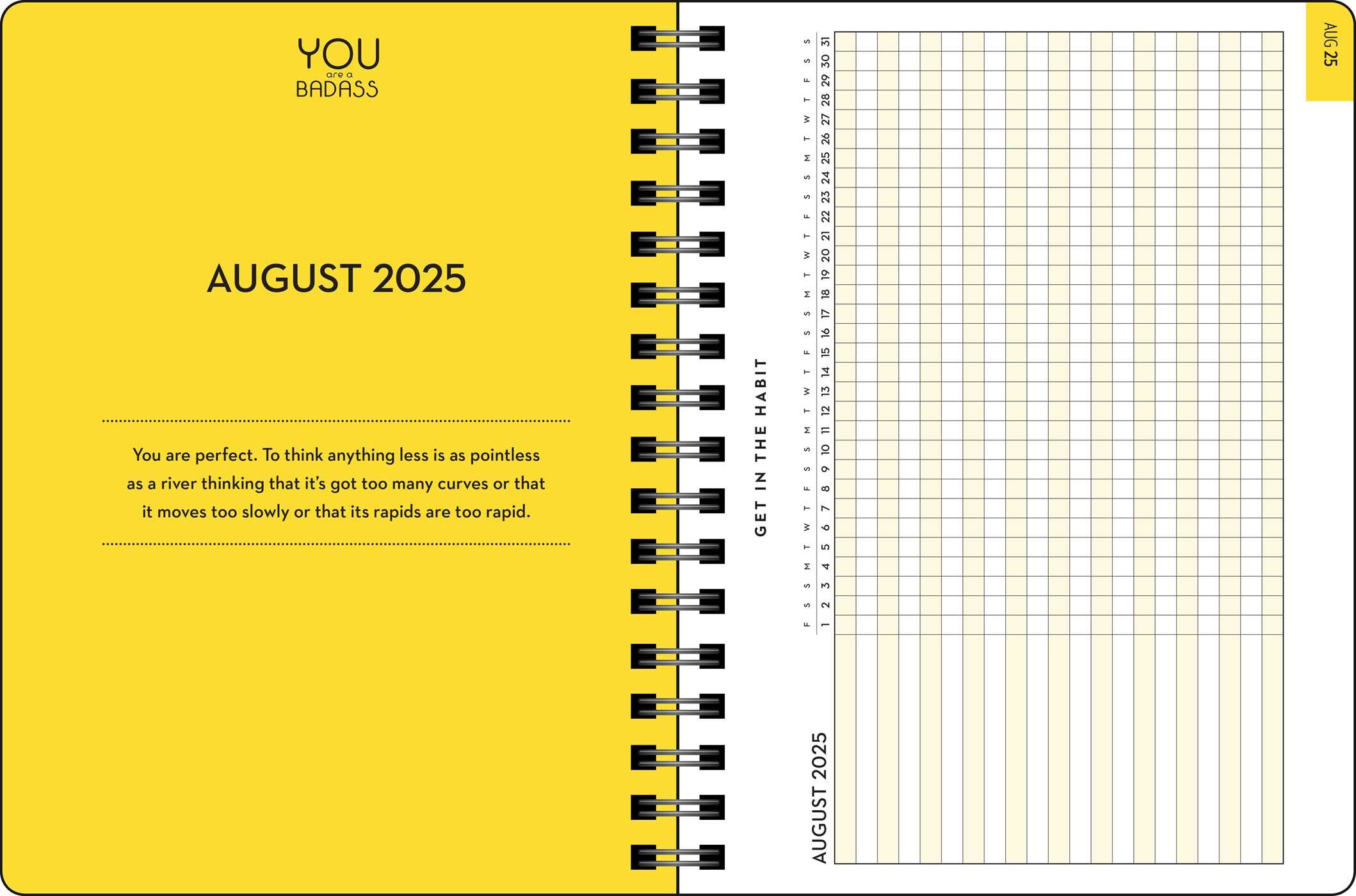 You Are a Badass Deluxe Organizer 17Month 20252026 Weekly/Monthly