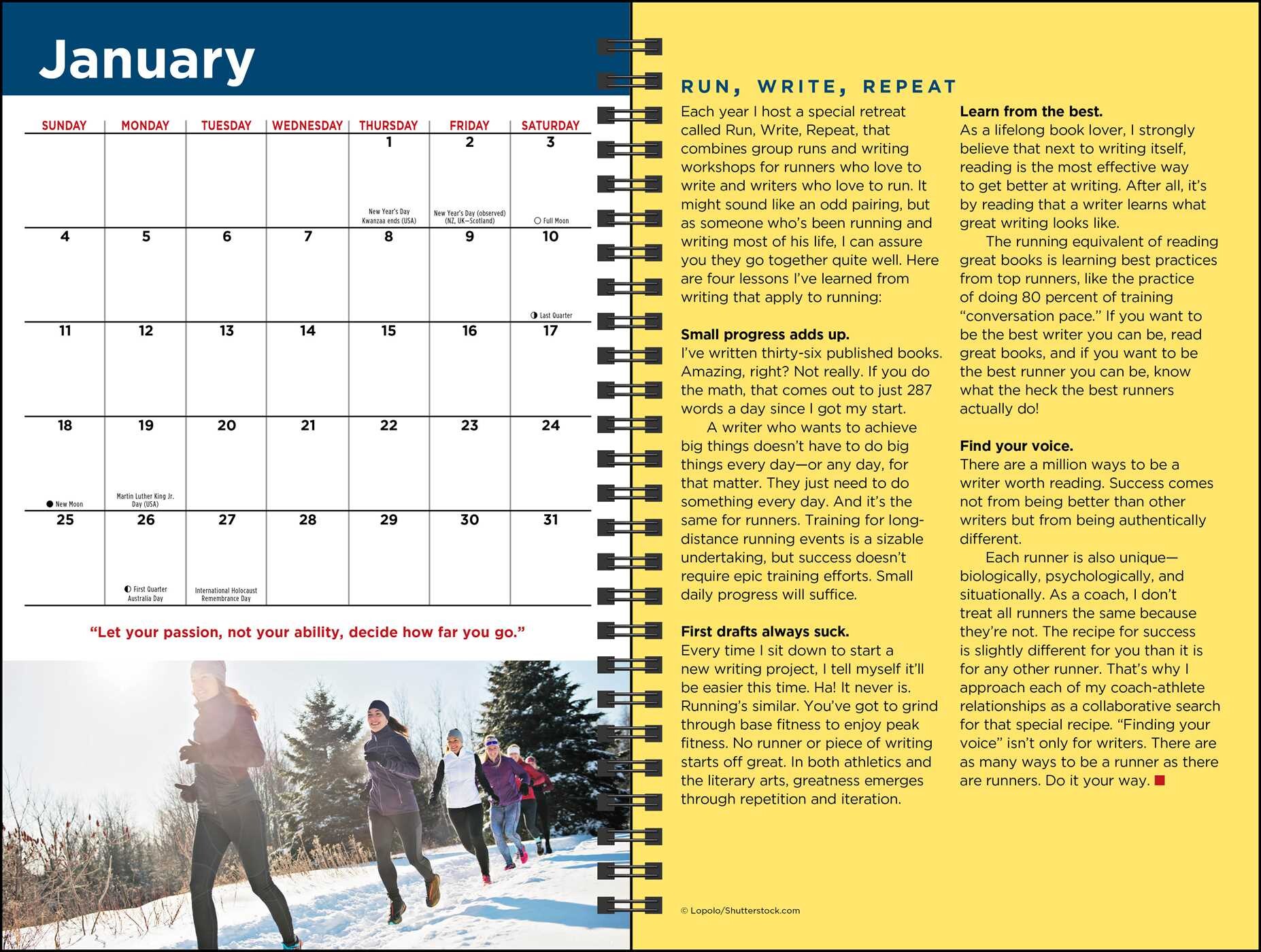 The Complete Runner's DaybyDay Log 12Month 2026 Planner Calendar