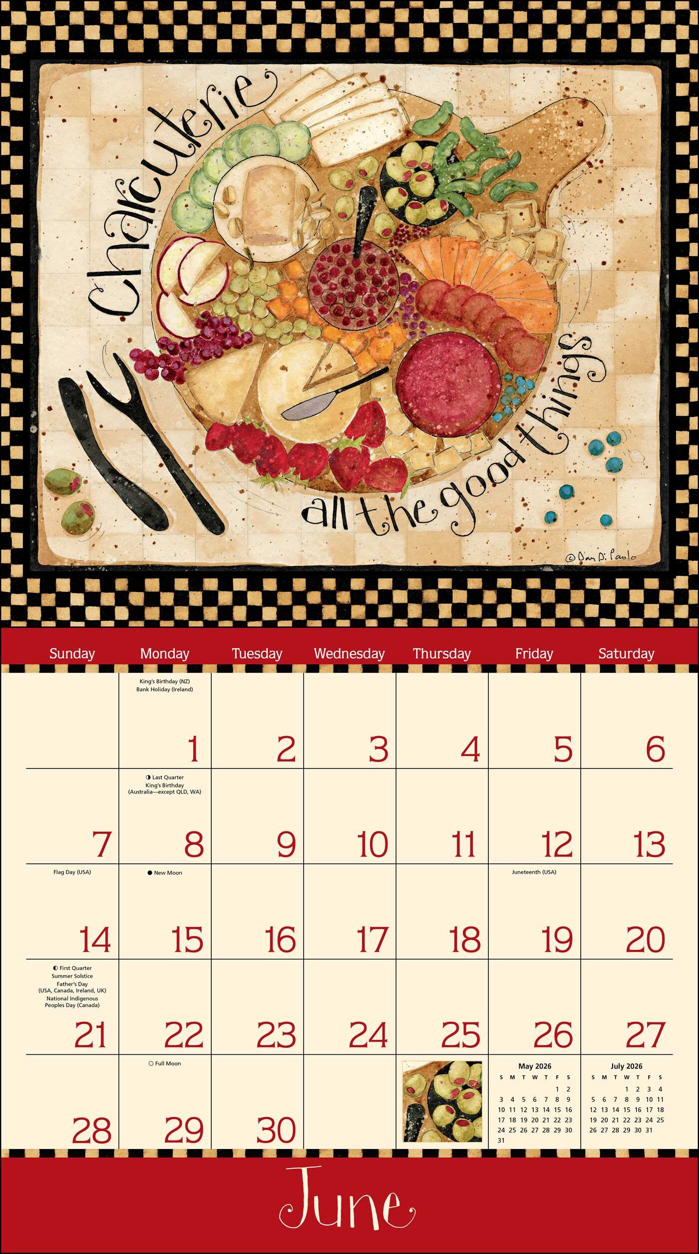 Home is in the Kitchen 2026 Deluxe Wall Calendar Book Summary & Video