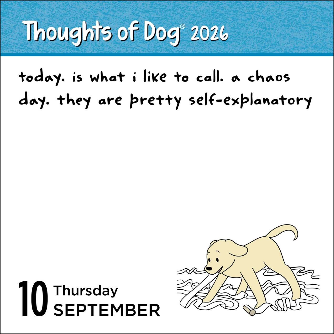 Thoughts of Dog 2026 Day-to-Day Calendar - Book Summary &amp; Video ...