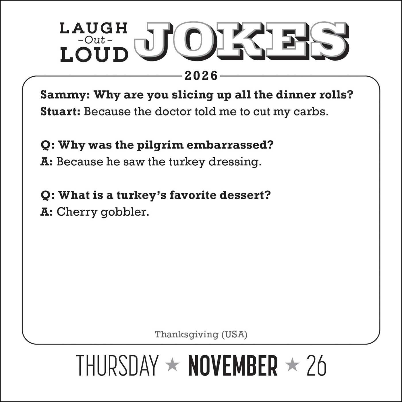 LaughOutLoud Jokes 2026 DaytoDay Calendar Book Summary & Video
