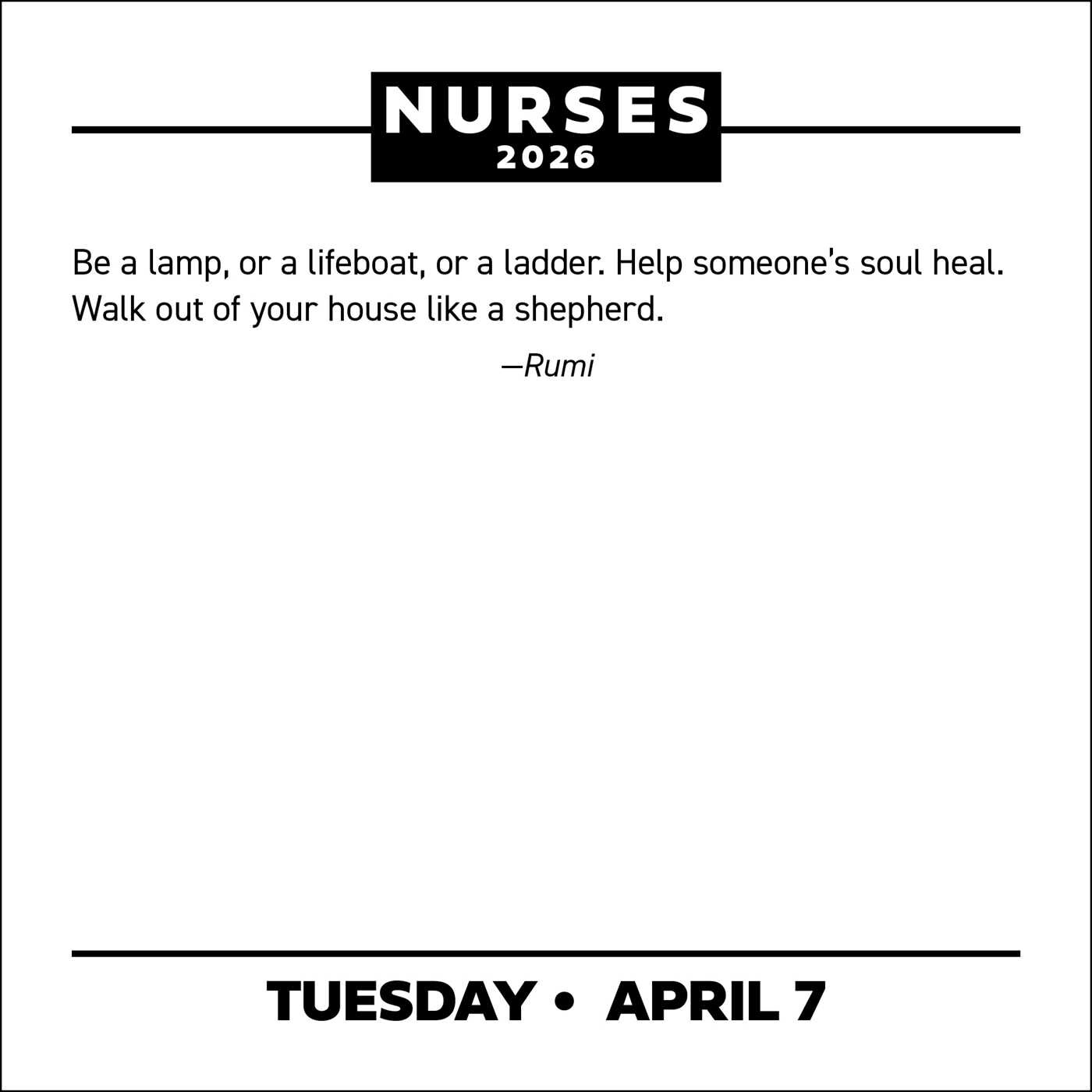 Nurses 2026 DaytoDay Calendar Book Summary & Video Official