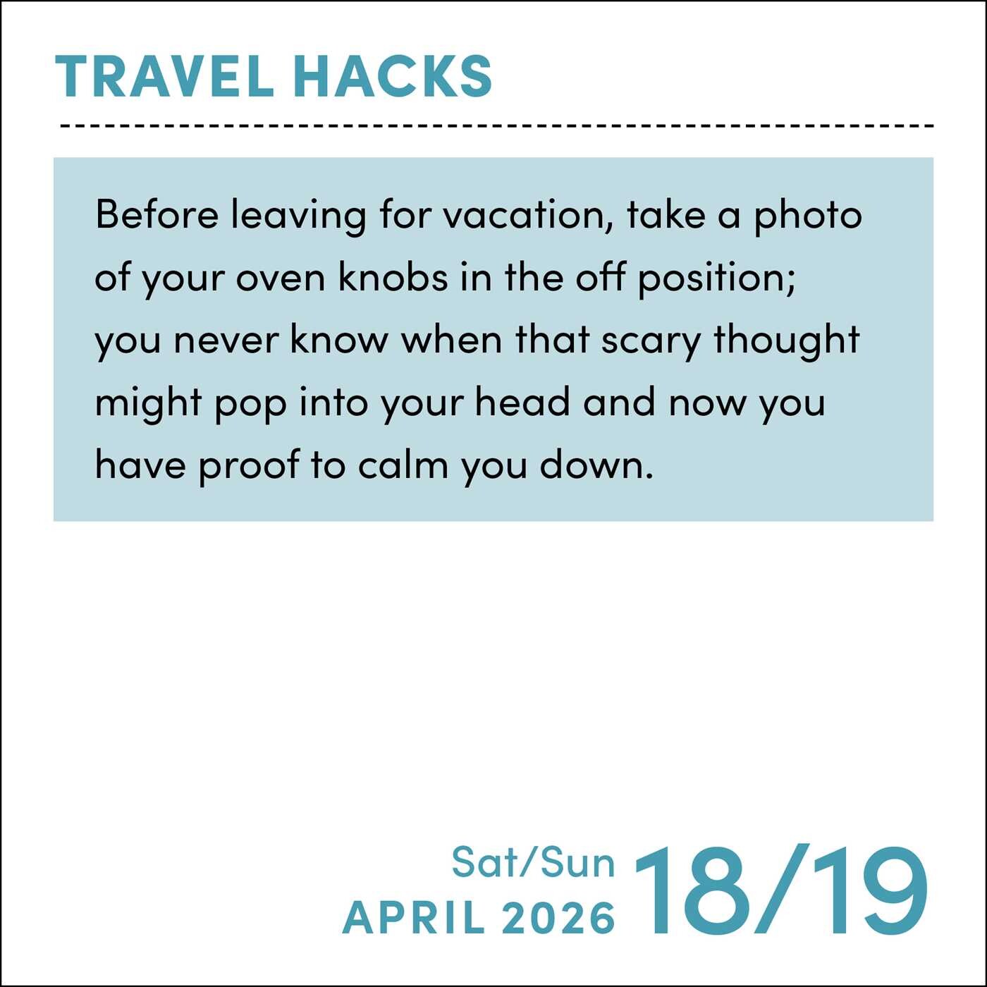 Travel Hacks 2026 DaytoDay Calendar Book Summary & Video Official