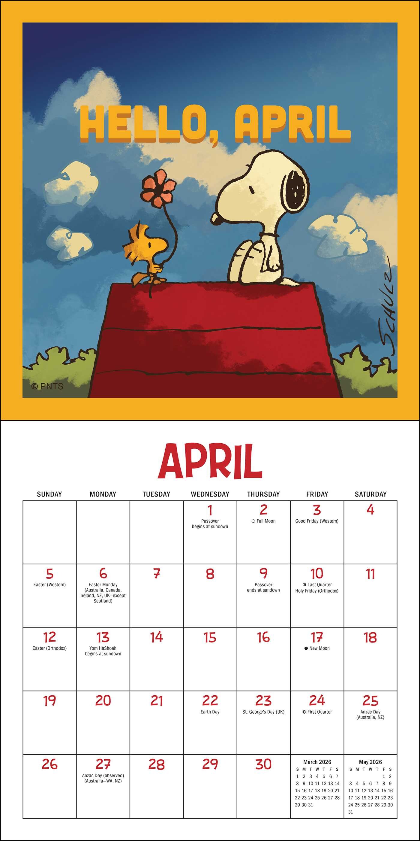 Peanuts® Snoopygrams 2026 Mini Wall Calendar Book Summary & Video
