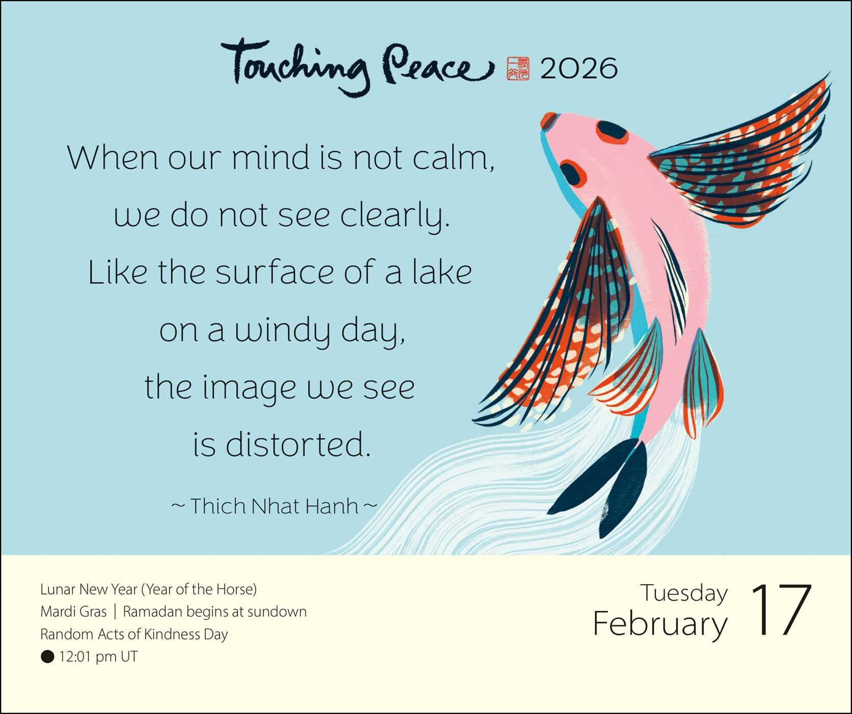 Thich Nhat Hanh 2026 DaytoDay Calendar Book Summary & Video
