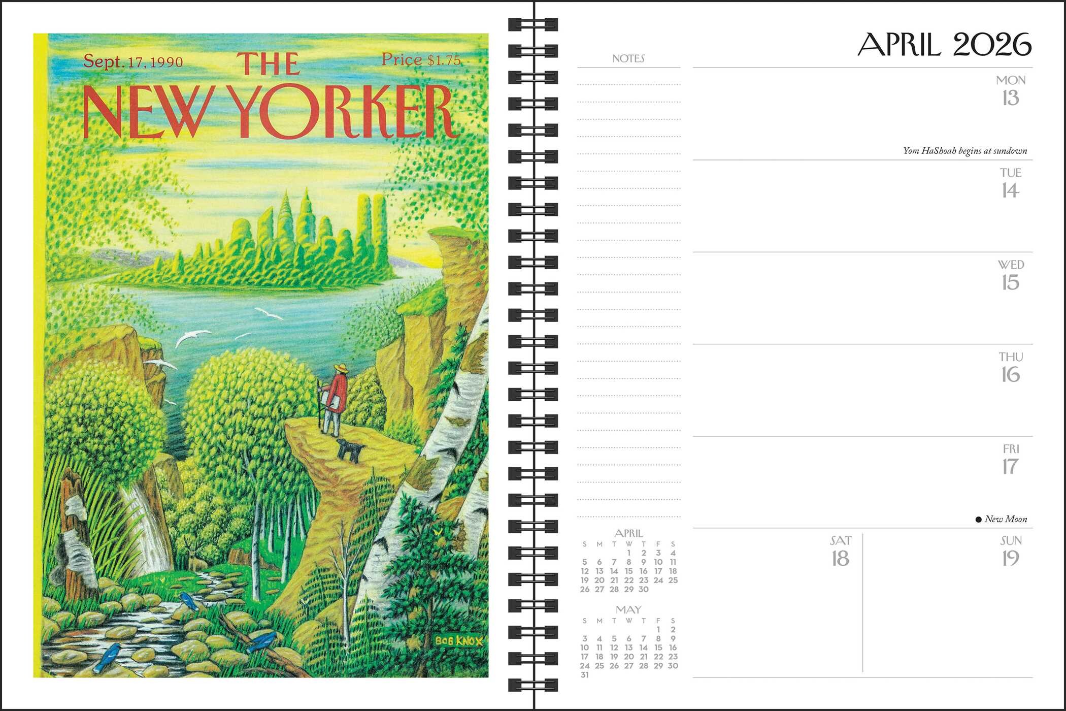 The New Yorker Magazine 2026 Monthly/Weekly Agenda Calendar Book