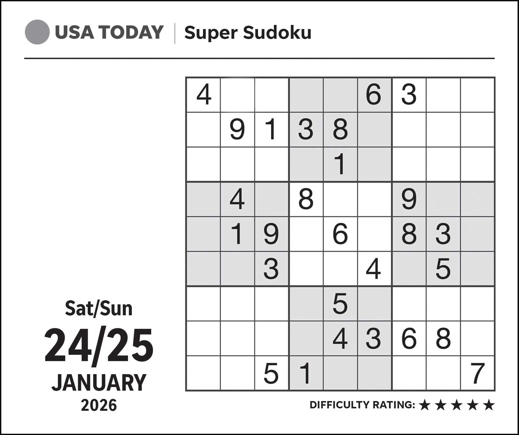 USA TODAY Sudoku 2026 Day To Day Calendar Book Summary Video Usa Today Sudoku 2026 Day To Day Calendar 