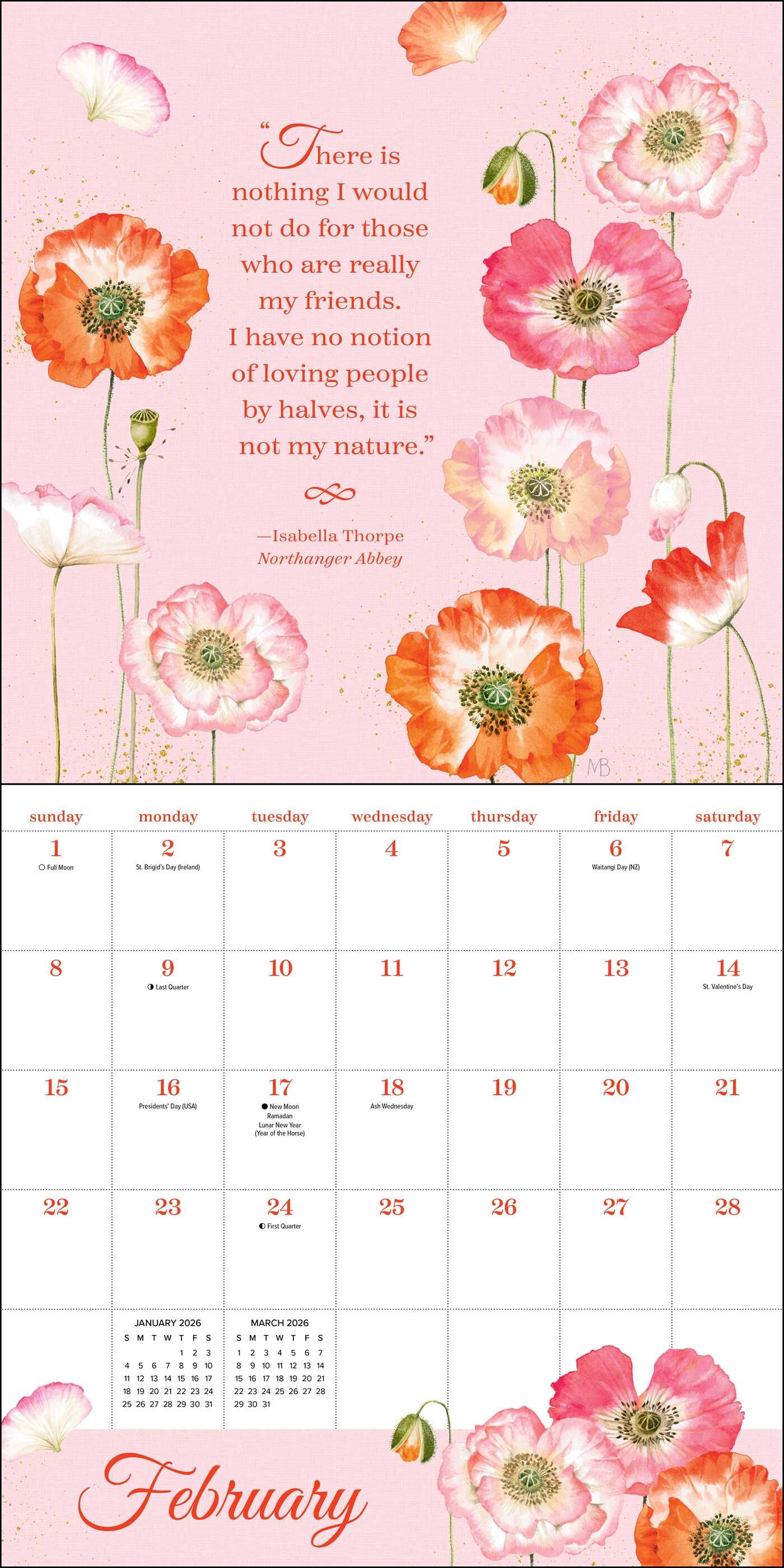 The Quotable Jane Austen 2026 Wall Calendar Book Summary & Video