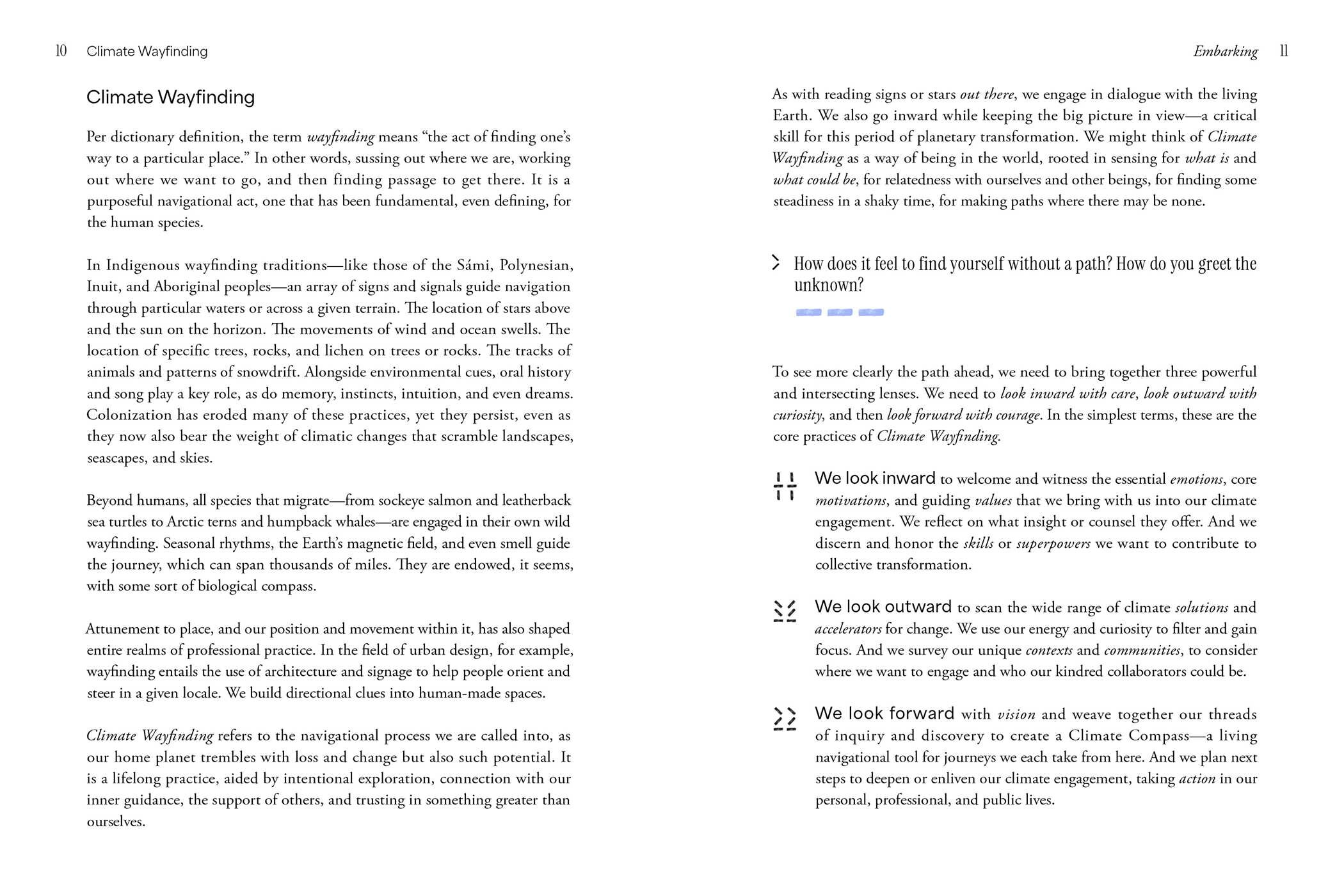 Climate Wayfinding