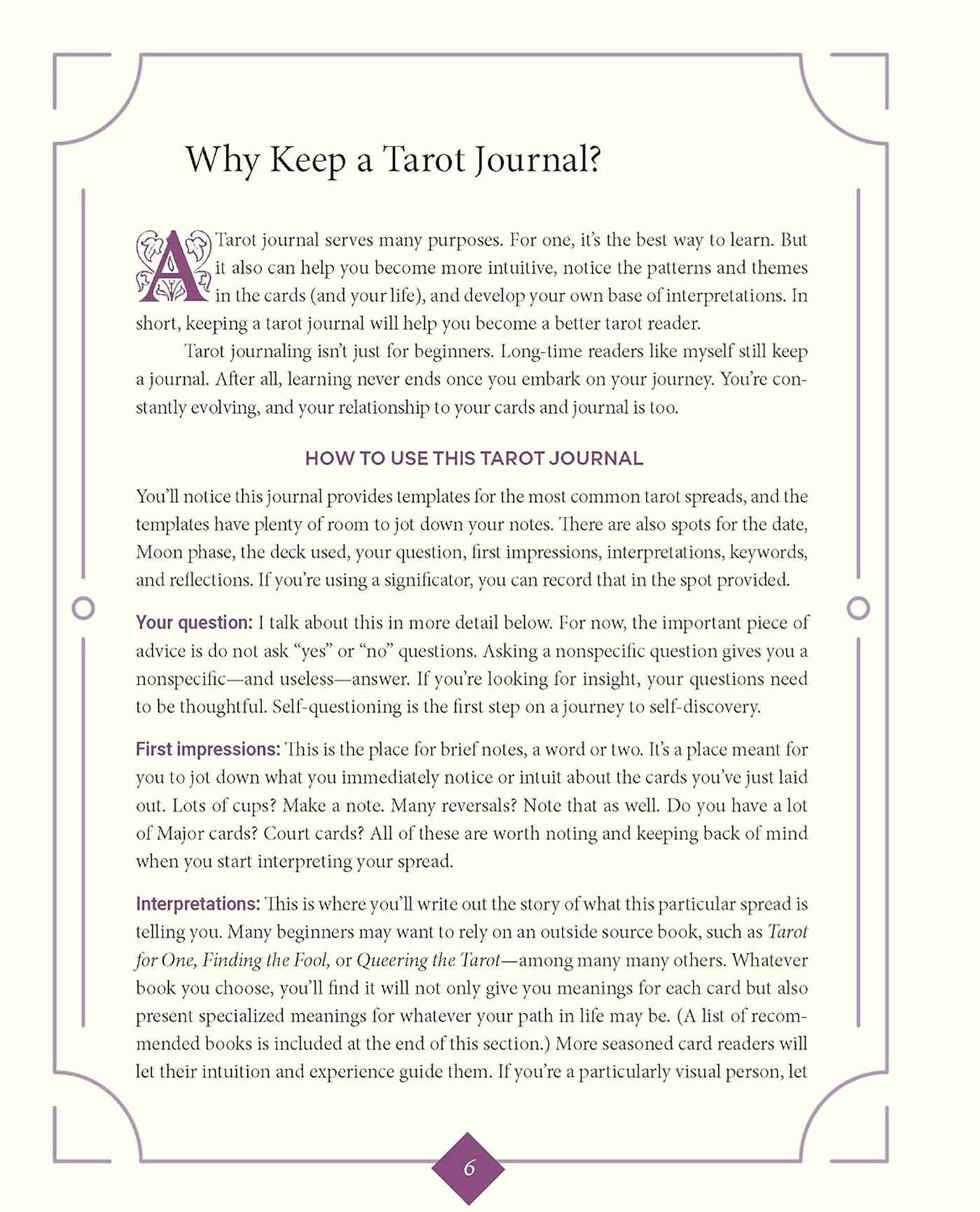 Weiser Tarot Journal