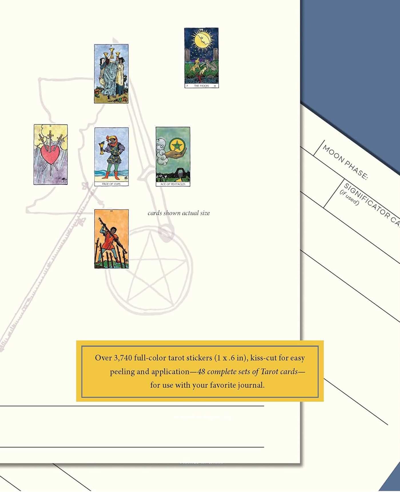 Weiser Tarot Card Sticker Book