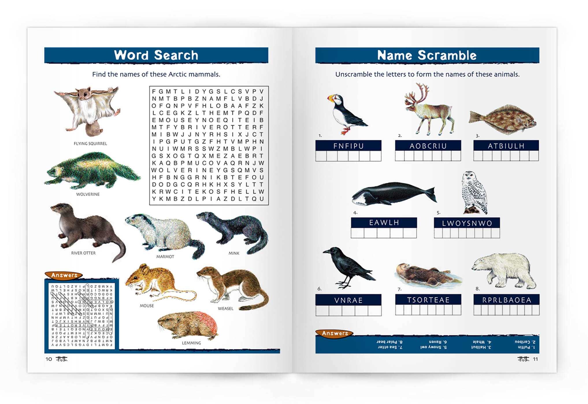 Arctic Wildlife Nature Activity Book, 2nd Ed