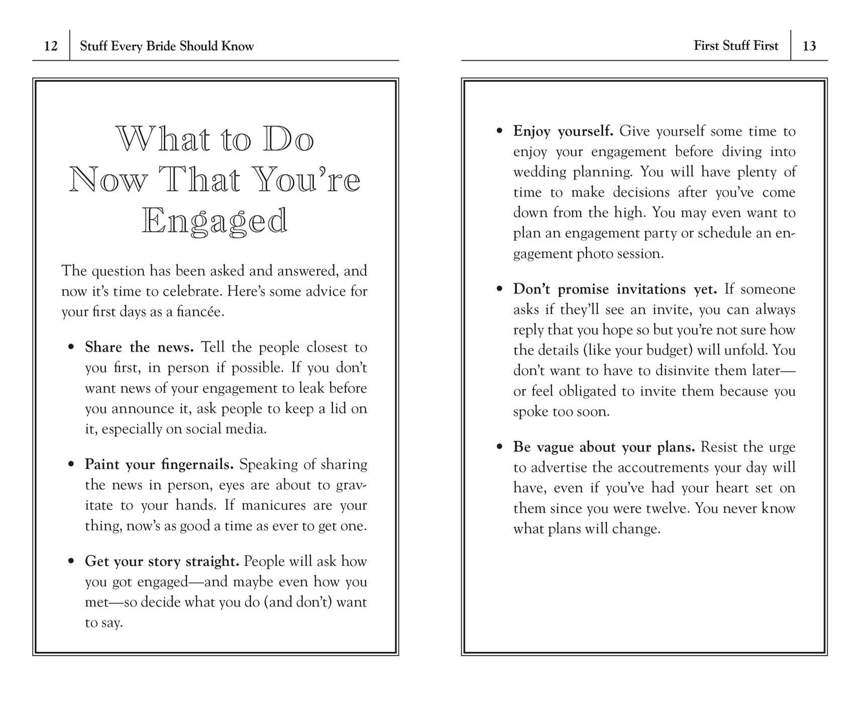 Stuff Every Bride Should Know