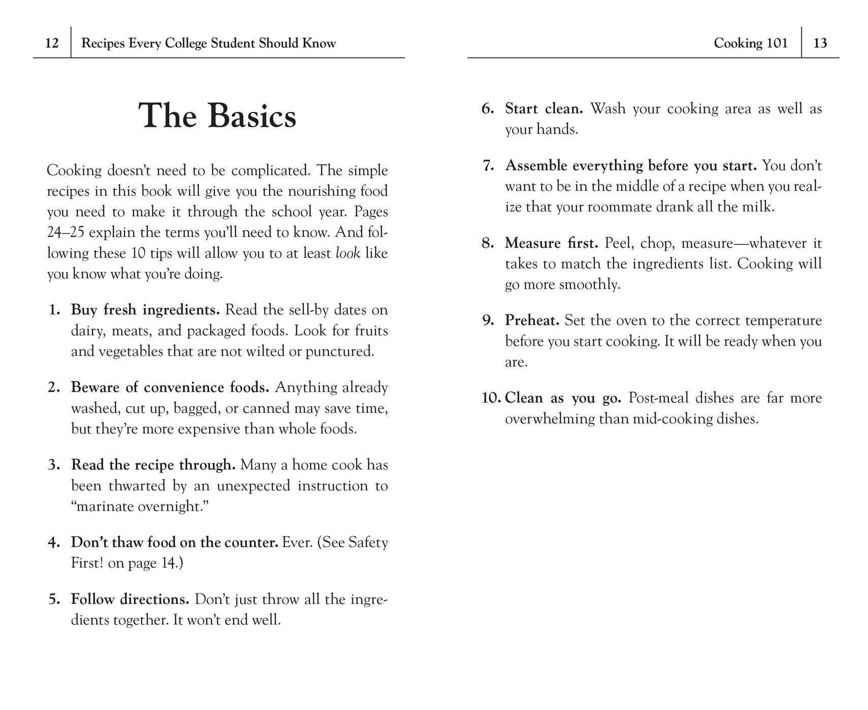 Recipes Every College Student Should Know