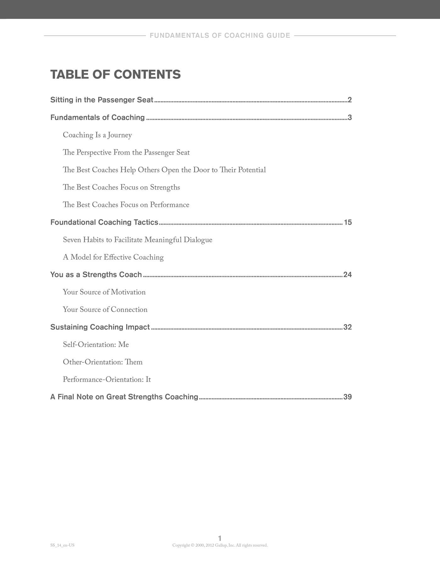 Strengths Coaching Starter Kit
