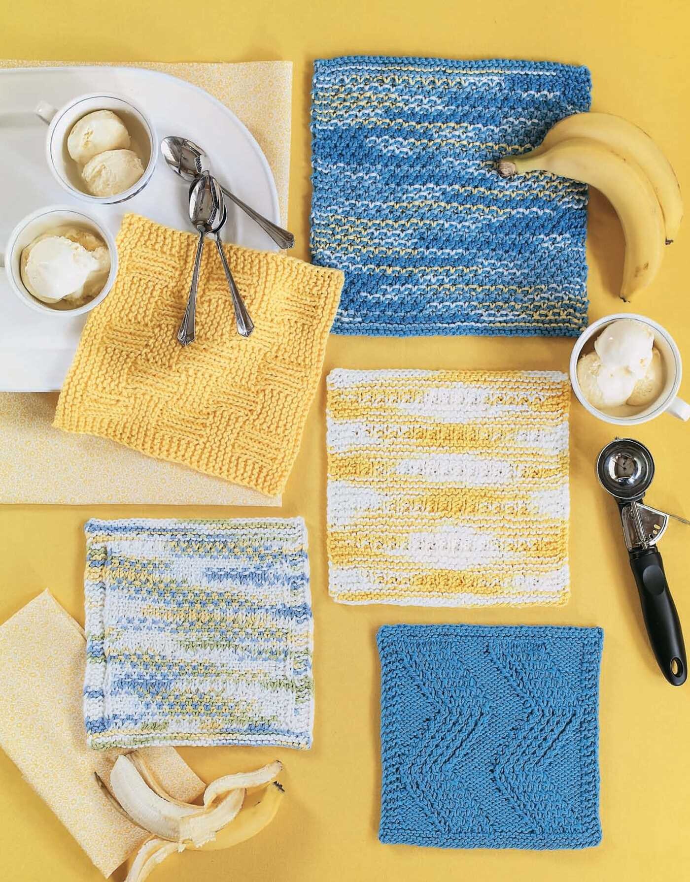 Splash of Color—16 Knit Dishcloth Projects