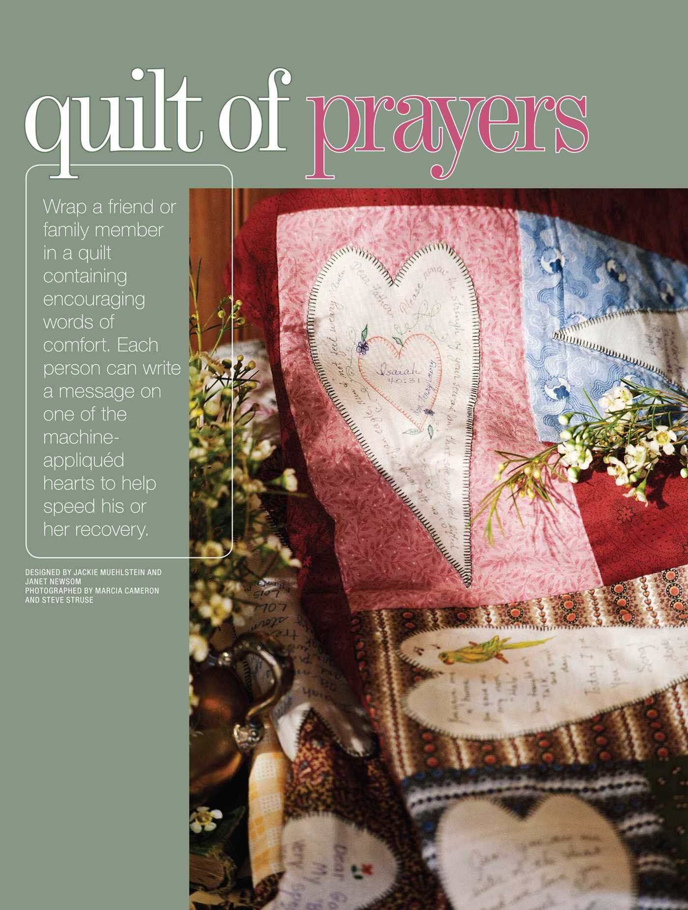 Better Homes and Gardens Memory Quilts with T-Shirts, Autographs, and Photos