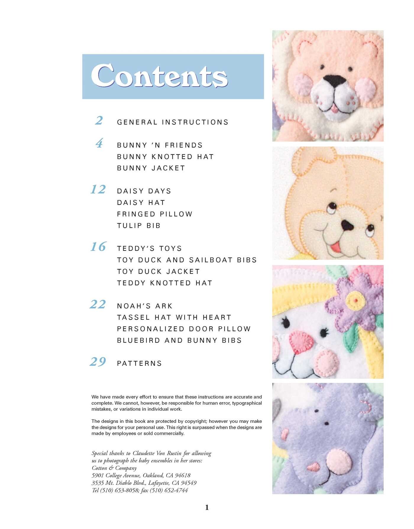 Baby Quilts and More—18 Projects; Appliqued Fleece Projects: Quilts, Hats, Bibs, Pillow, Door Hanger, Jackets