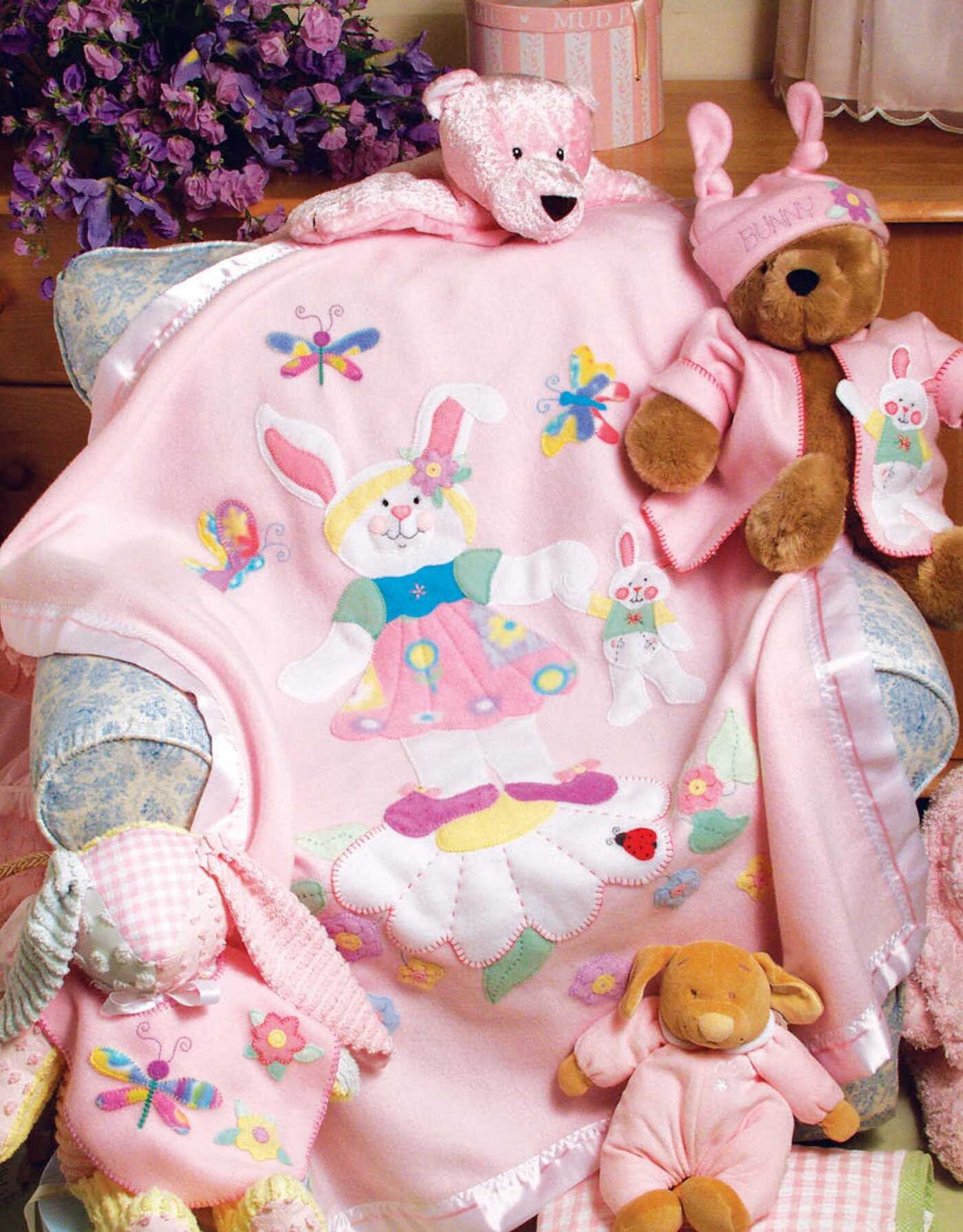 Baby Quilts and More—18 Projects; Appliqued Fleece Projects: Quilts, Hats, Bibs, Pillow, Door Hanger, Jackets