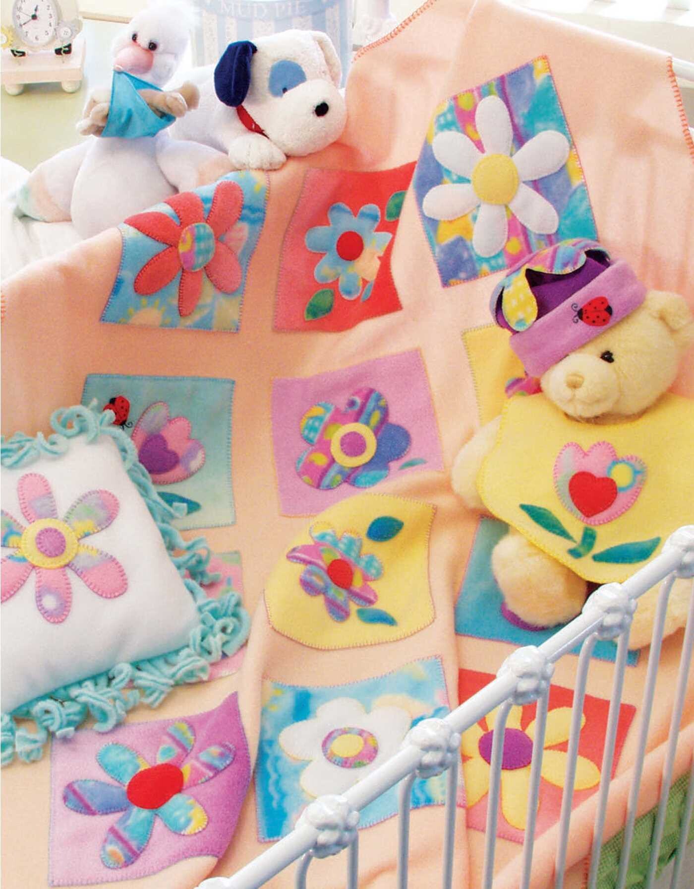 Baby Quilts and More—18 Projects; Appliqued Fleece Projects: Quilts, Hats, Bibs, Pillow, Door Hanger, Jackets