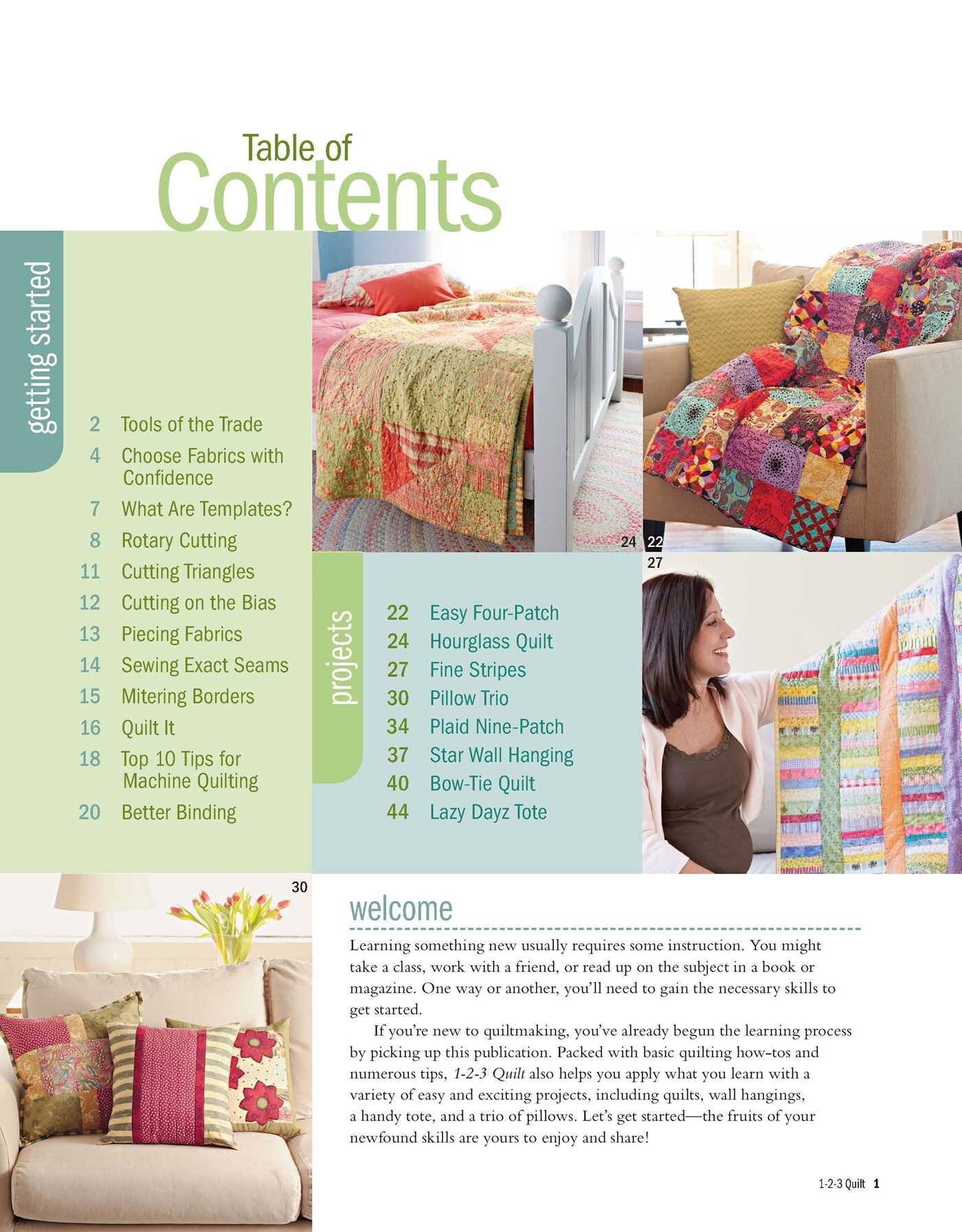 Better Homes and Gardens 1-2-3 Quilt