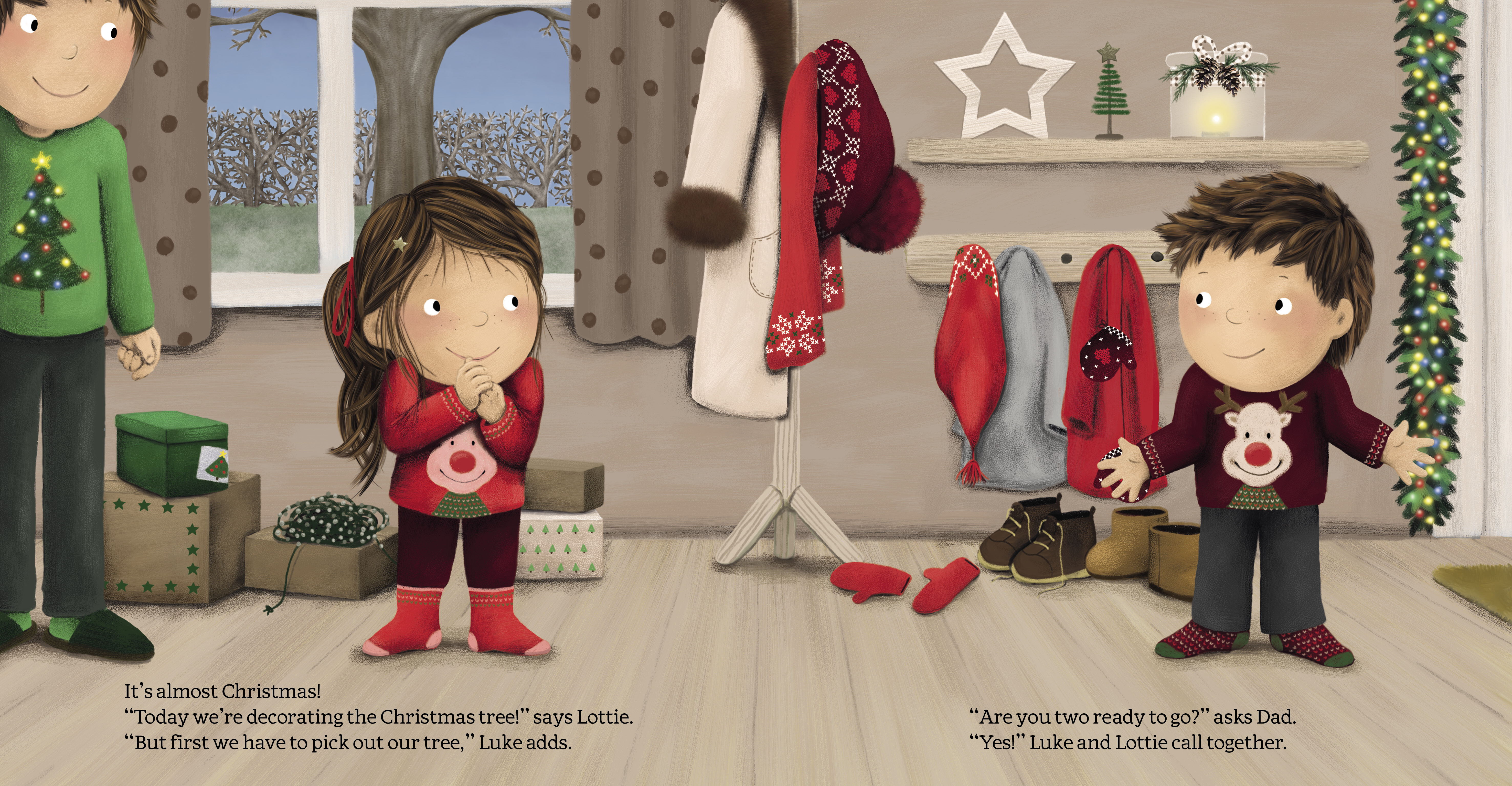 Luke and Lottie. It's Christmas!