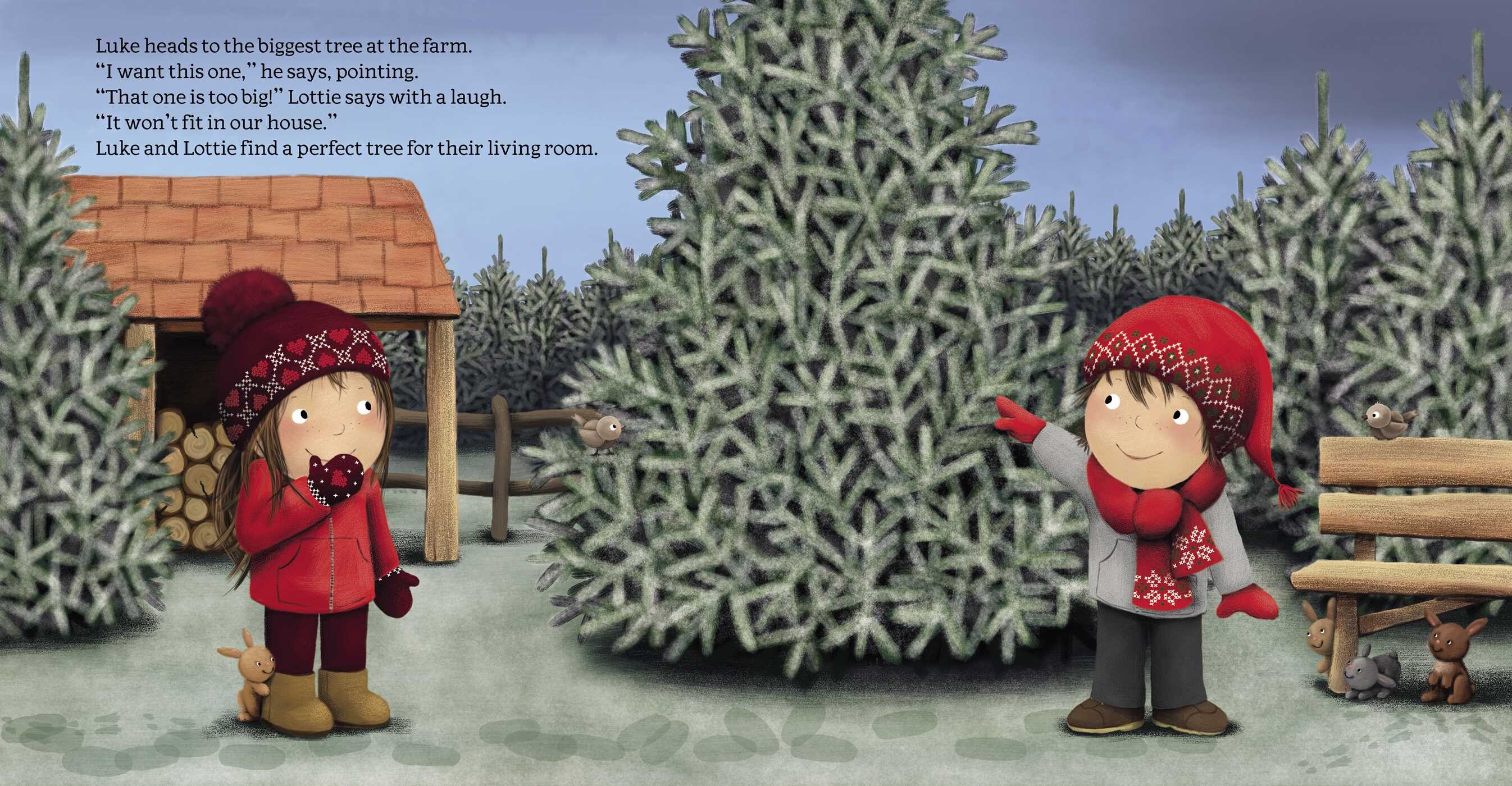 Luke and Lottie. It's Christmas!