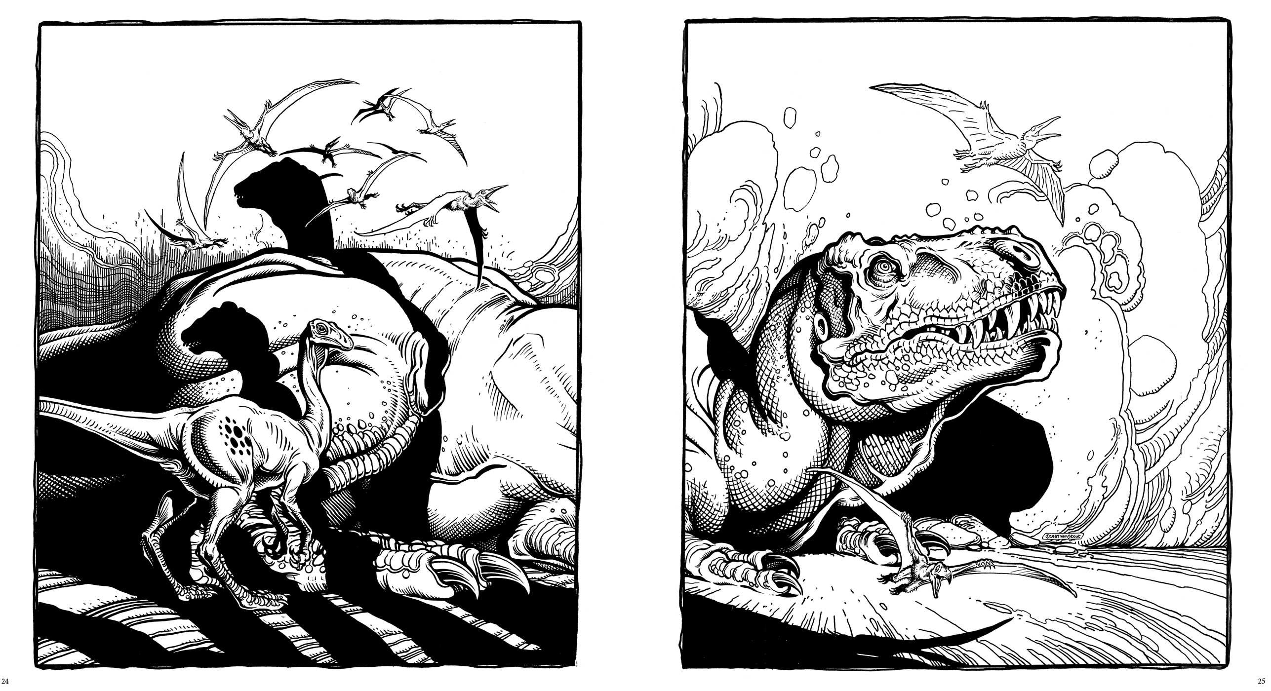 Dinosaurs: A Coloring Book by William Stout | Book by