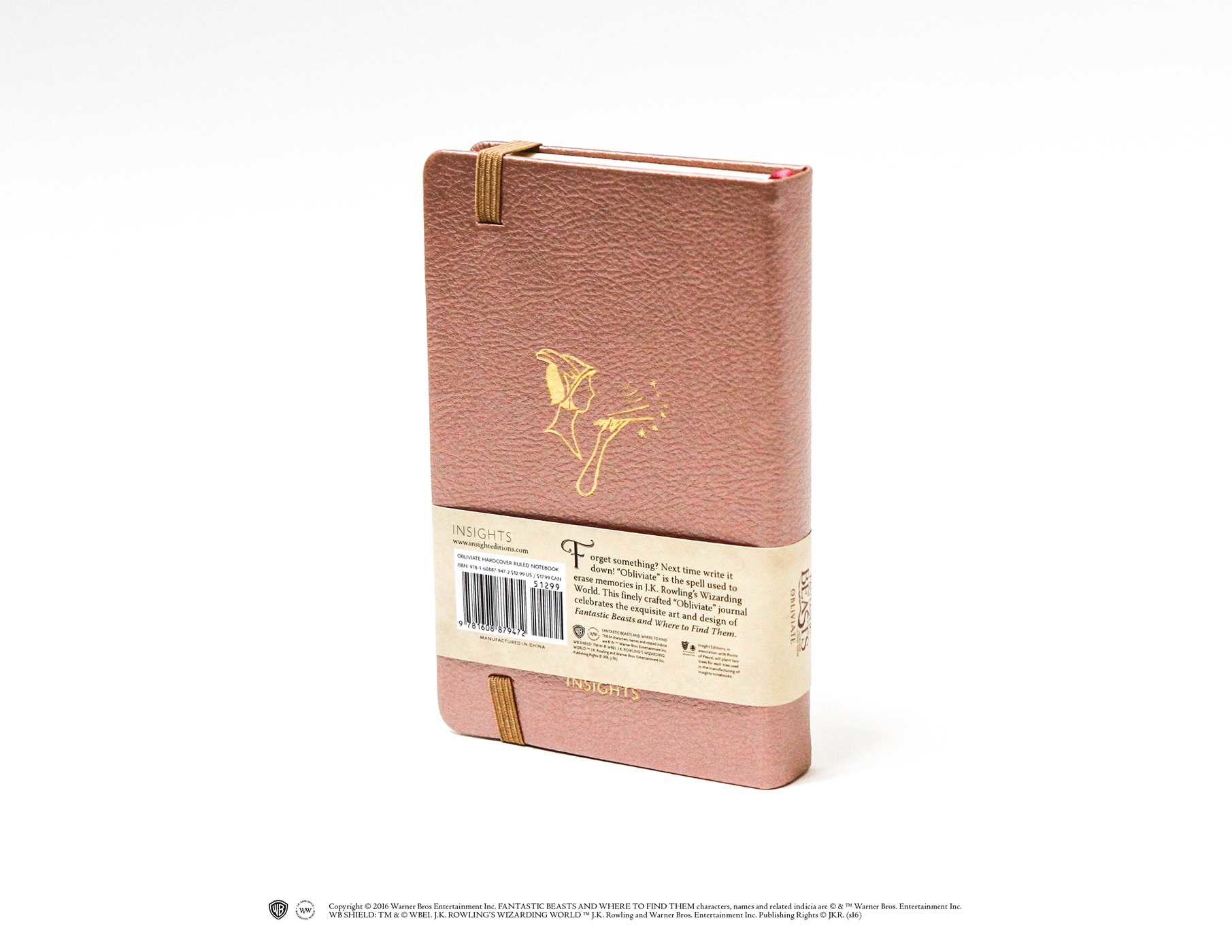 Fantastic Beasts and Where to Find Them: Obliviate Hardcover Ruled Notebook