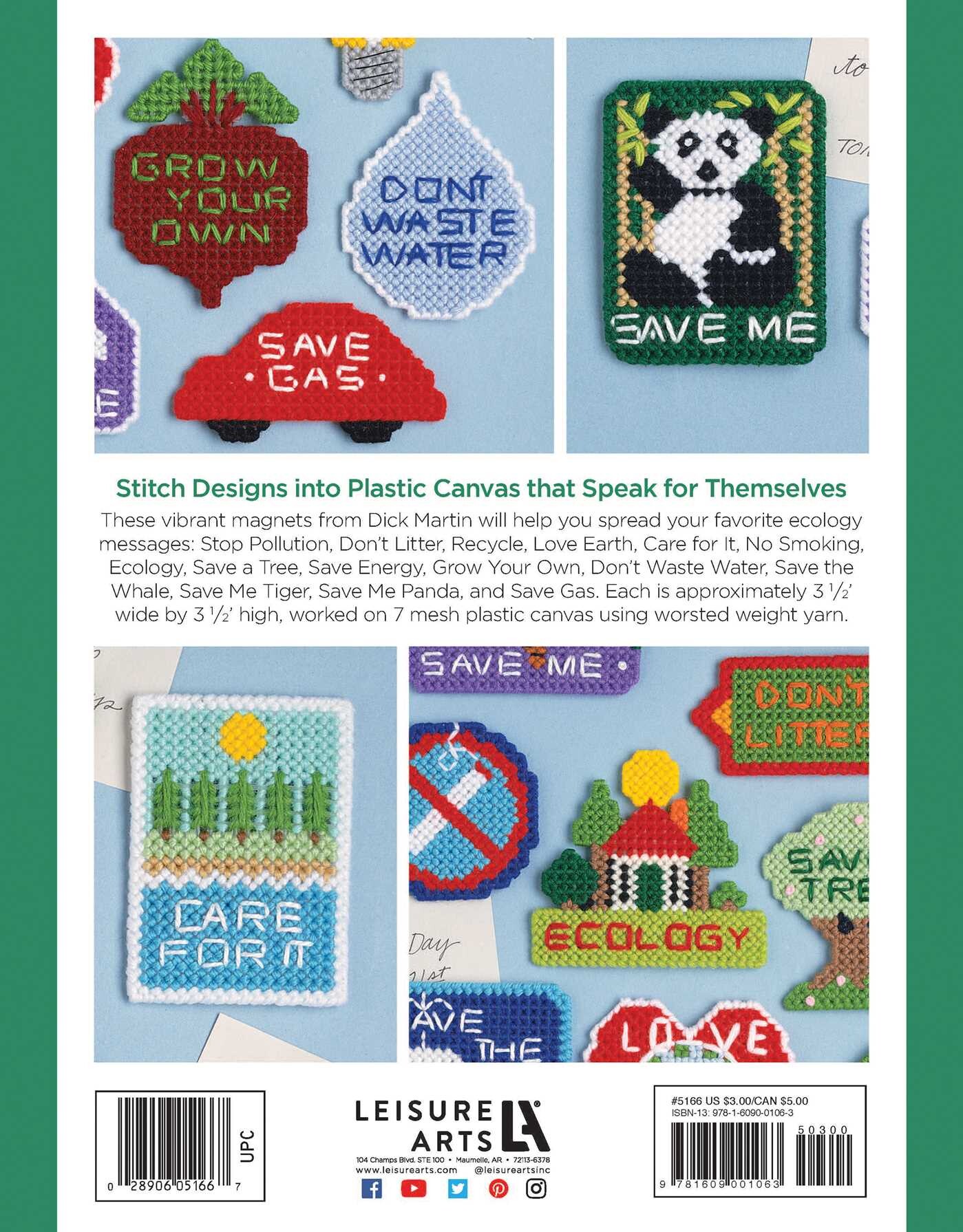 Ecology Magnets Plastic Canvas