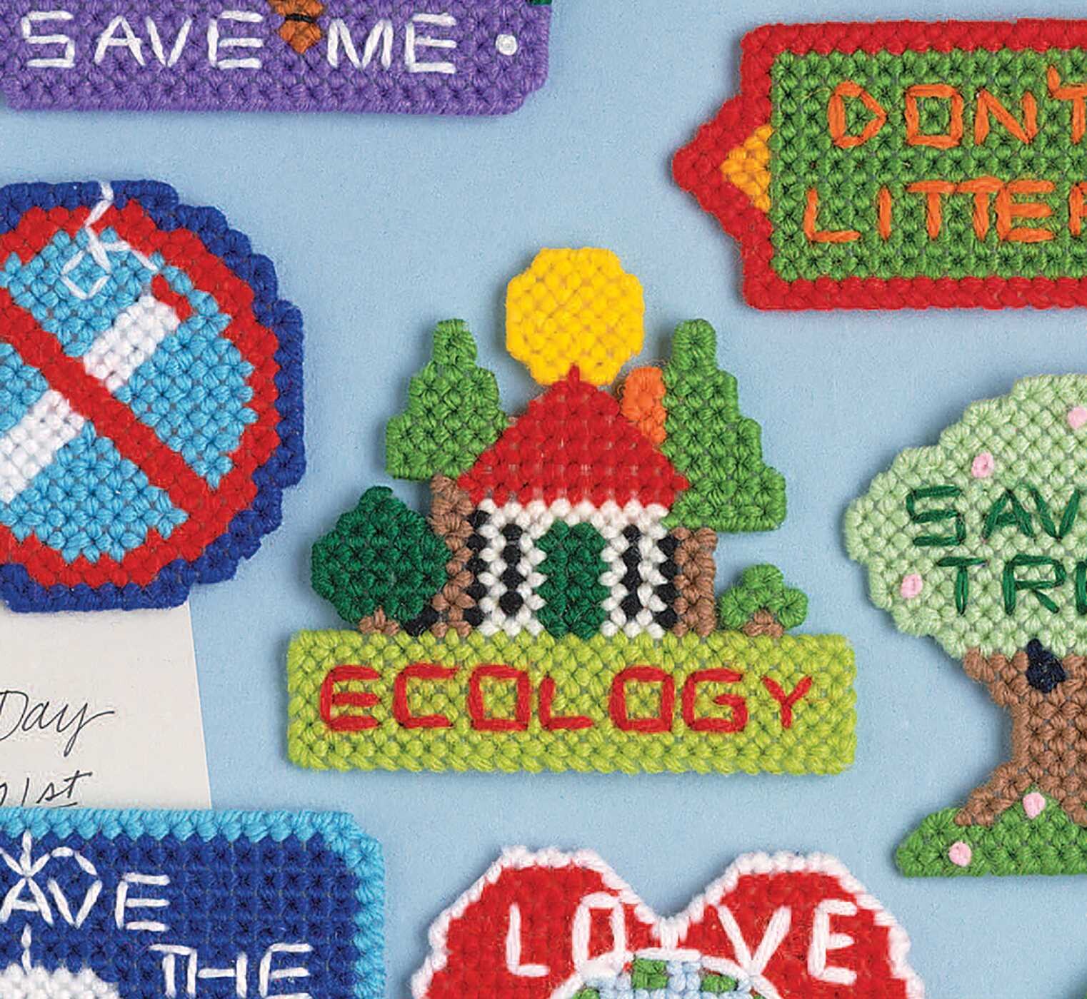 Ecology Magnets Plastic Canvas