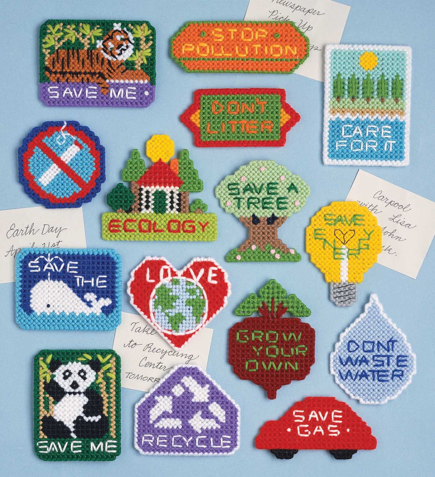 Ecology Magnets Plastic Canvas