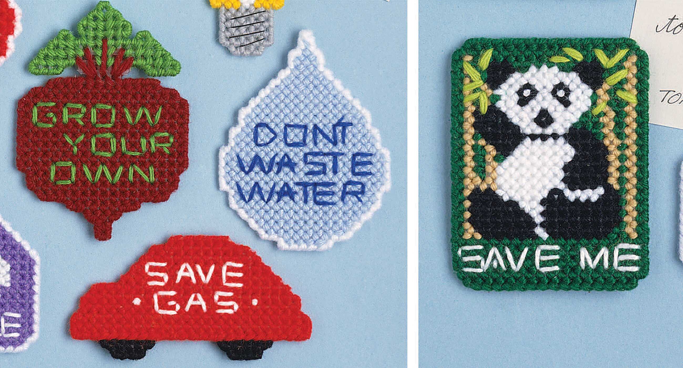 Ecology Magnets Plastic Canvas