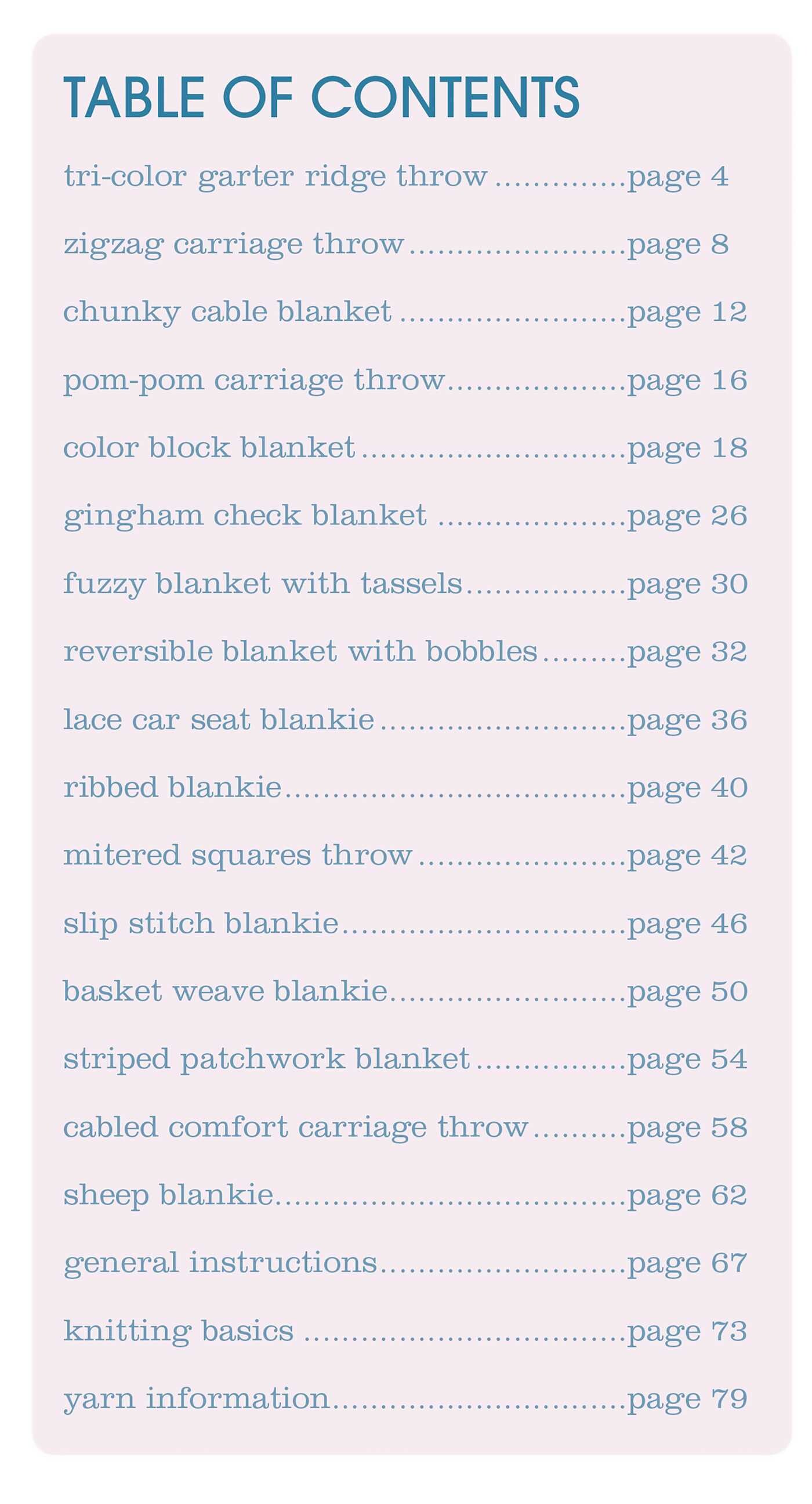 Precious Knit Blankies for Baby