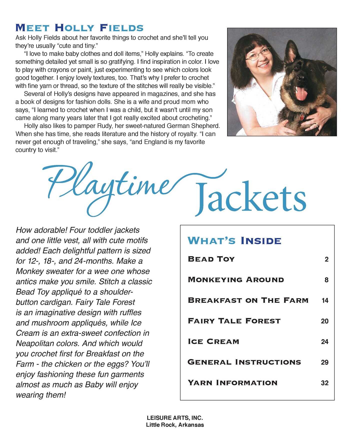 Playtime Jackets—5 Crochet Designs | Book by Holly Fields | Official ...
